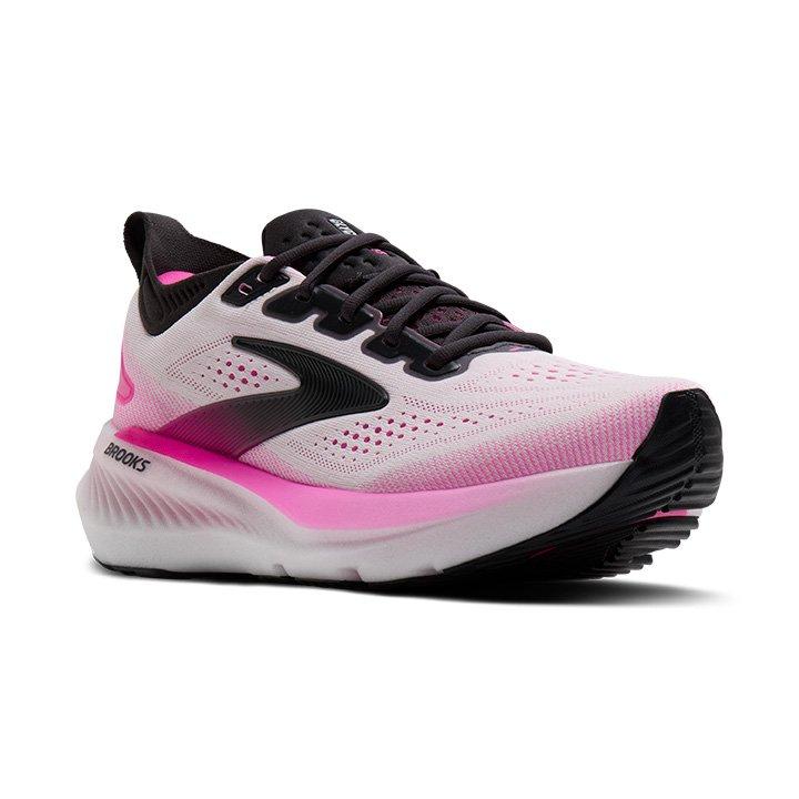 Brooks Glycerin 23 "White/Phantom/Cyber Pink" Women's Running Shoe - WHITE/PINK/BLACK Thumbnail View 6