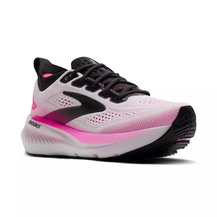 Brooks Glycerin 23 "White/Phantom/Cyber Pink" Women's Running Shoe - WHITE/PINK/BLACK