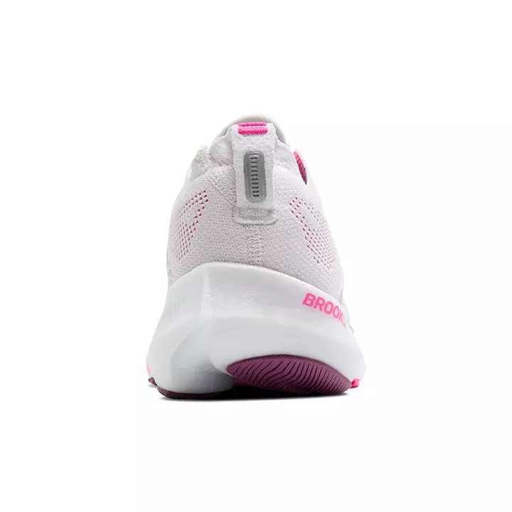Brooks Glycerin Flex "White/Cyber Pink/Argyle" Women's Running Shoe - WHITE/PINK