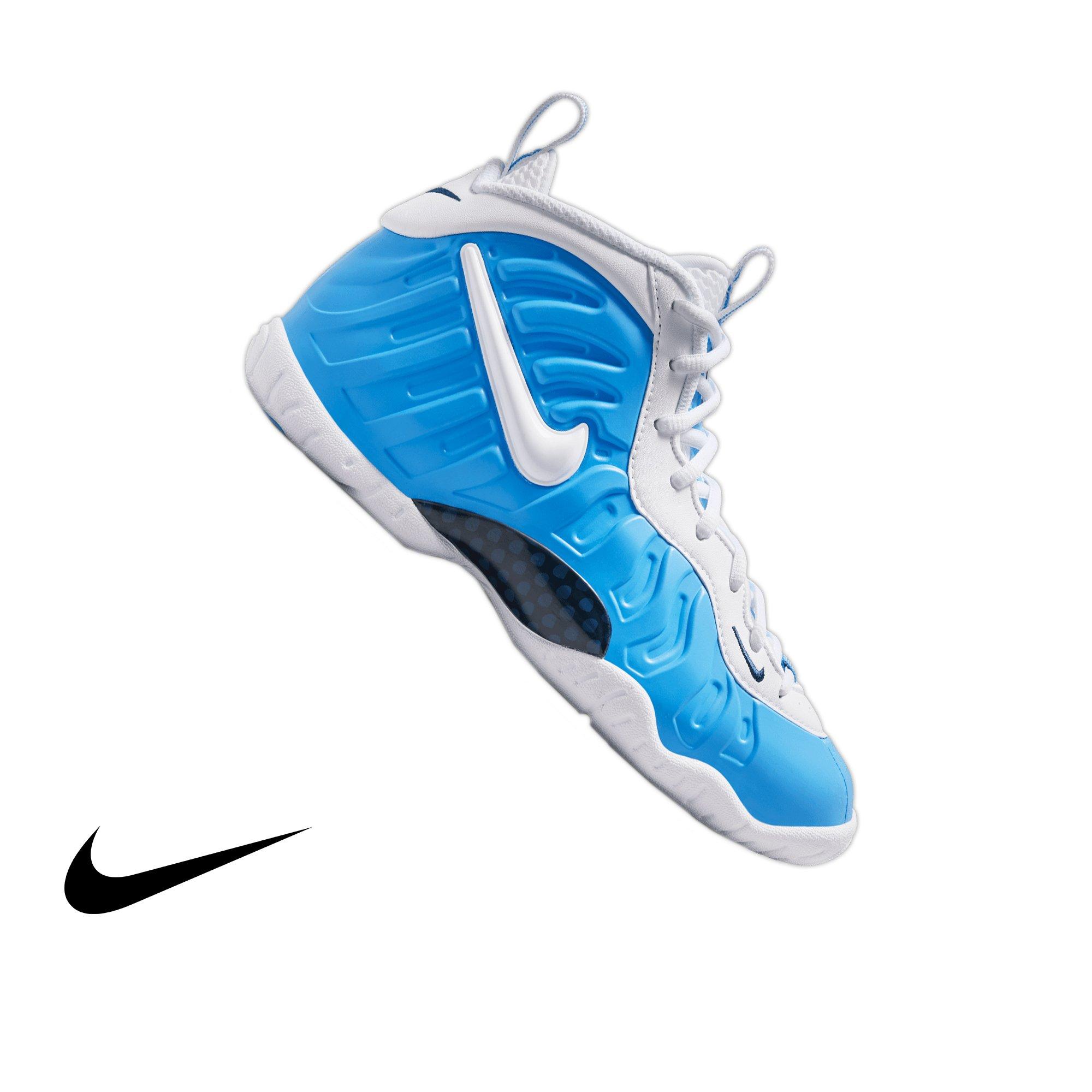 Nike Little Posite Pro "University Blue" Grade School Kids' Shoe - UNIVERSITY BLUE/WHITE Thumbnail View 1