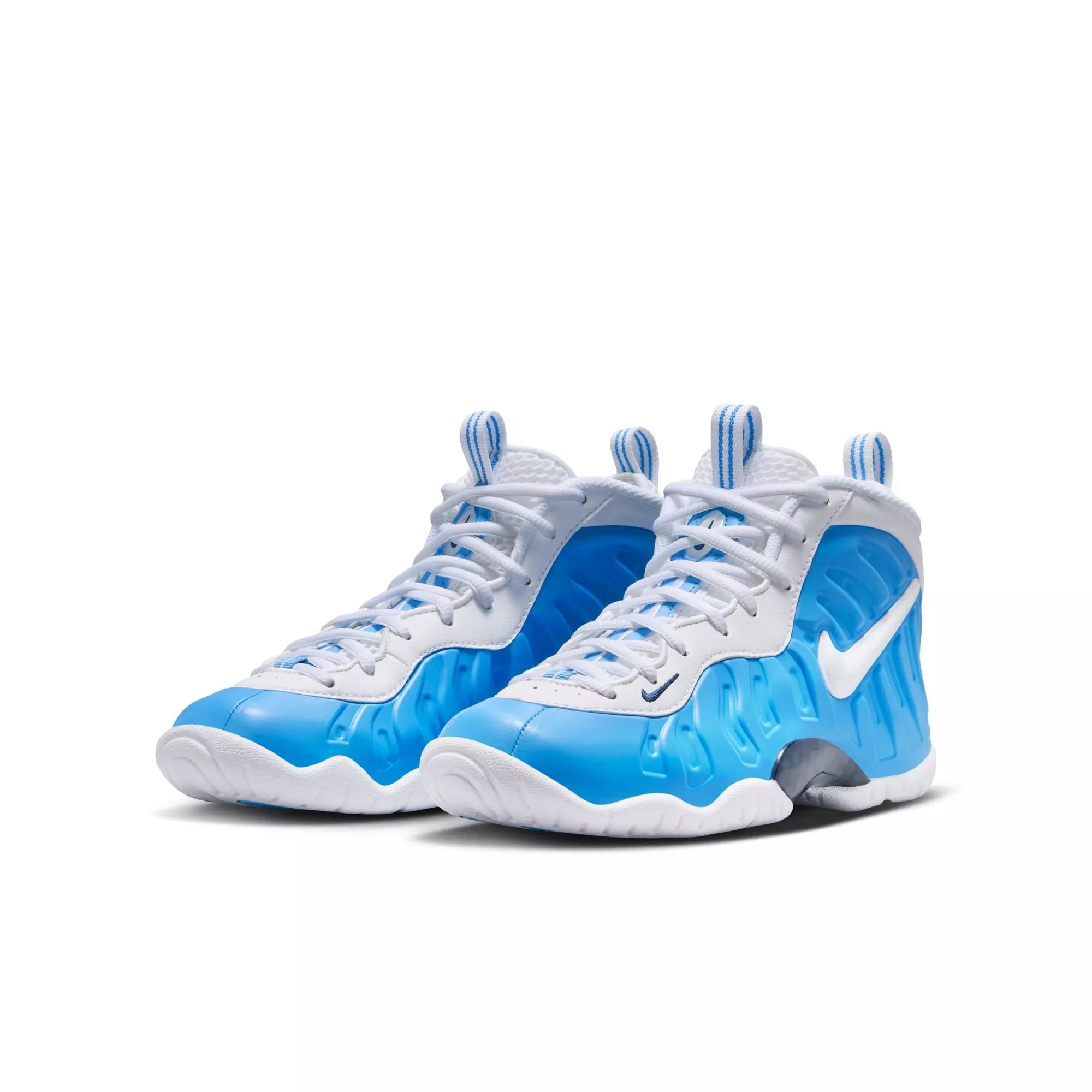 Nike Little Posite Pro "University Blue" Grade School Kids' Shoe - UNIVERSITY BLUE/WHITE