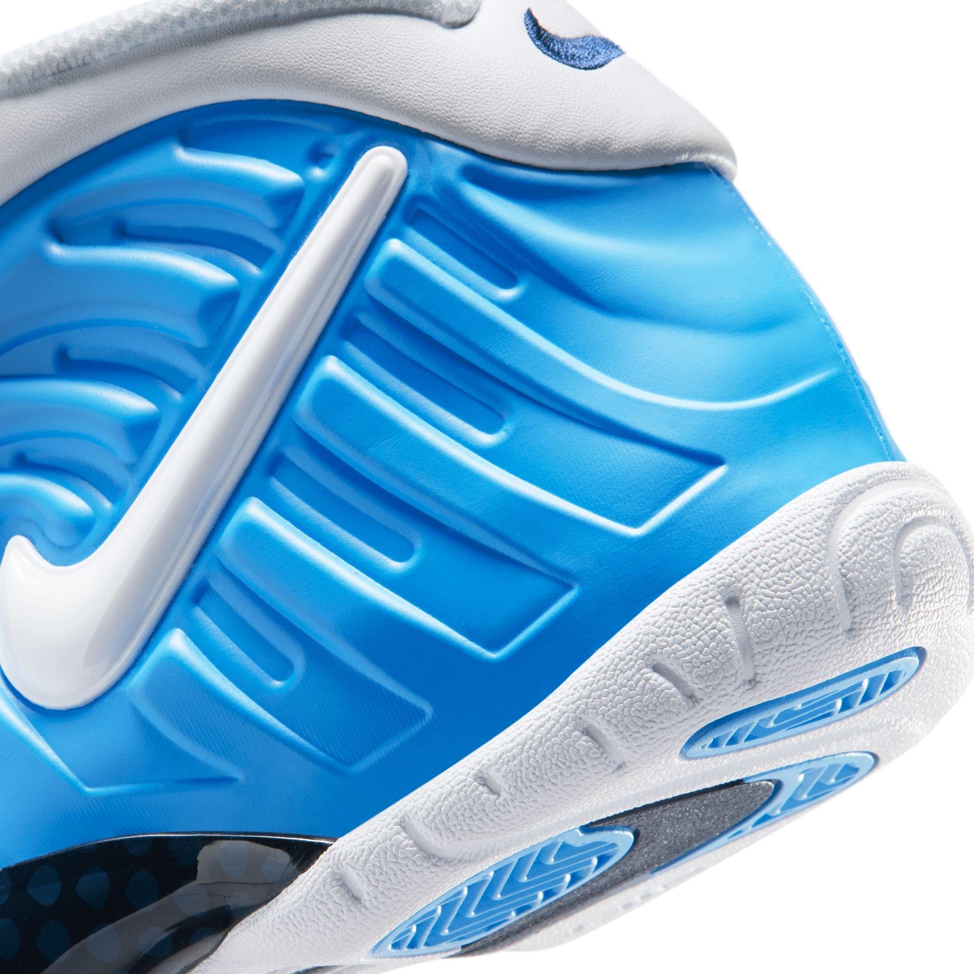 Nike Little Posite Pro "University Blue" Grade School Kids' Shoe - UNIVERSITY BLUE/WHITE Thumbnail View 6