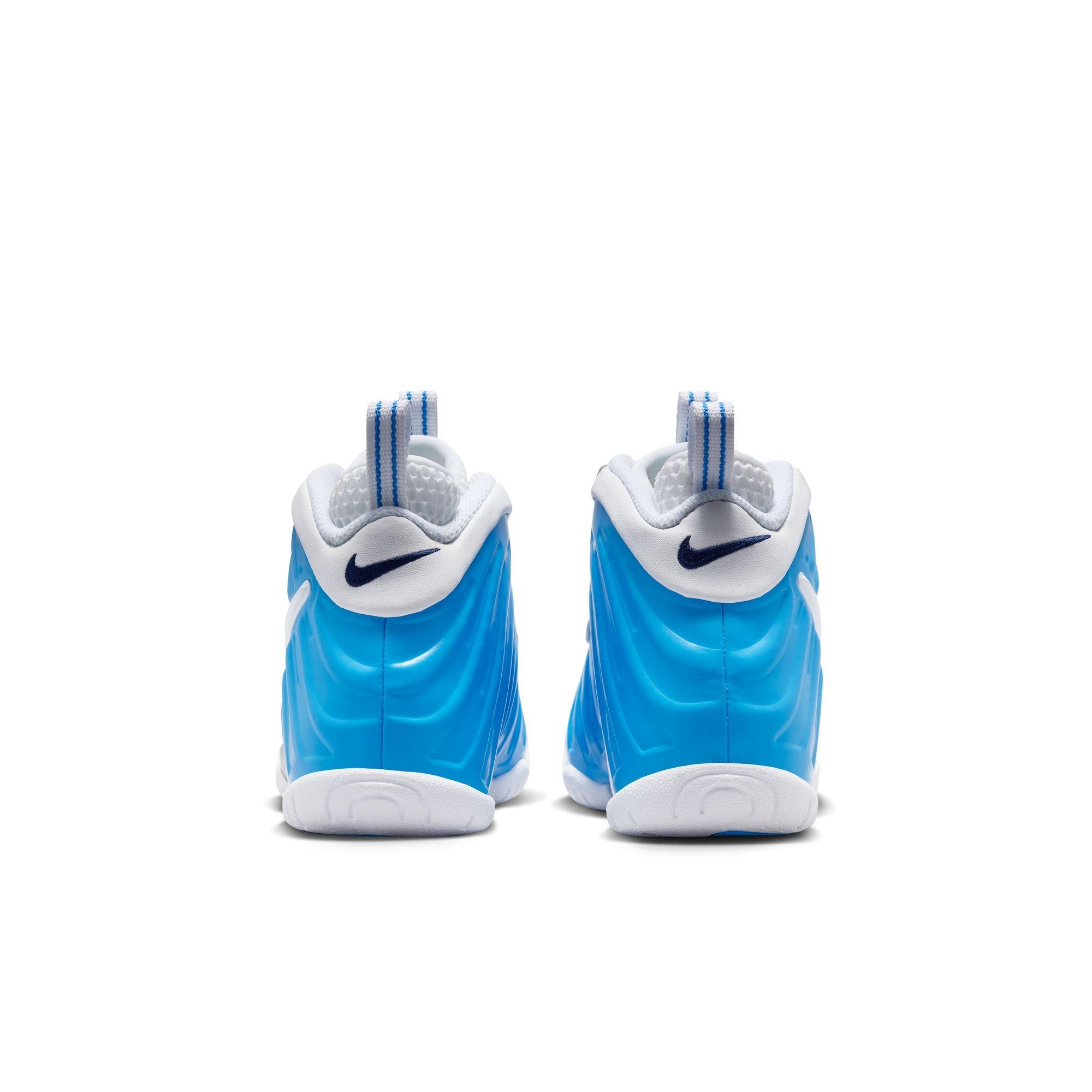 Nike Little Posite Pro "University Blue" Preschool Kids' Shoe - UNIVERSITY BLUE/WHITE Thumbnail View 10