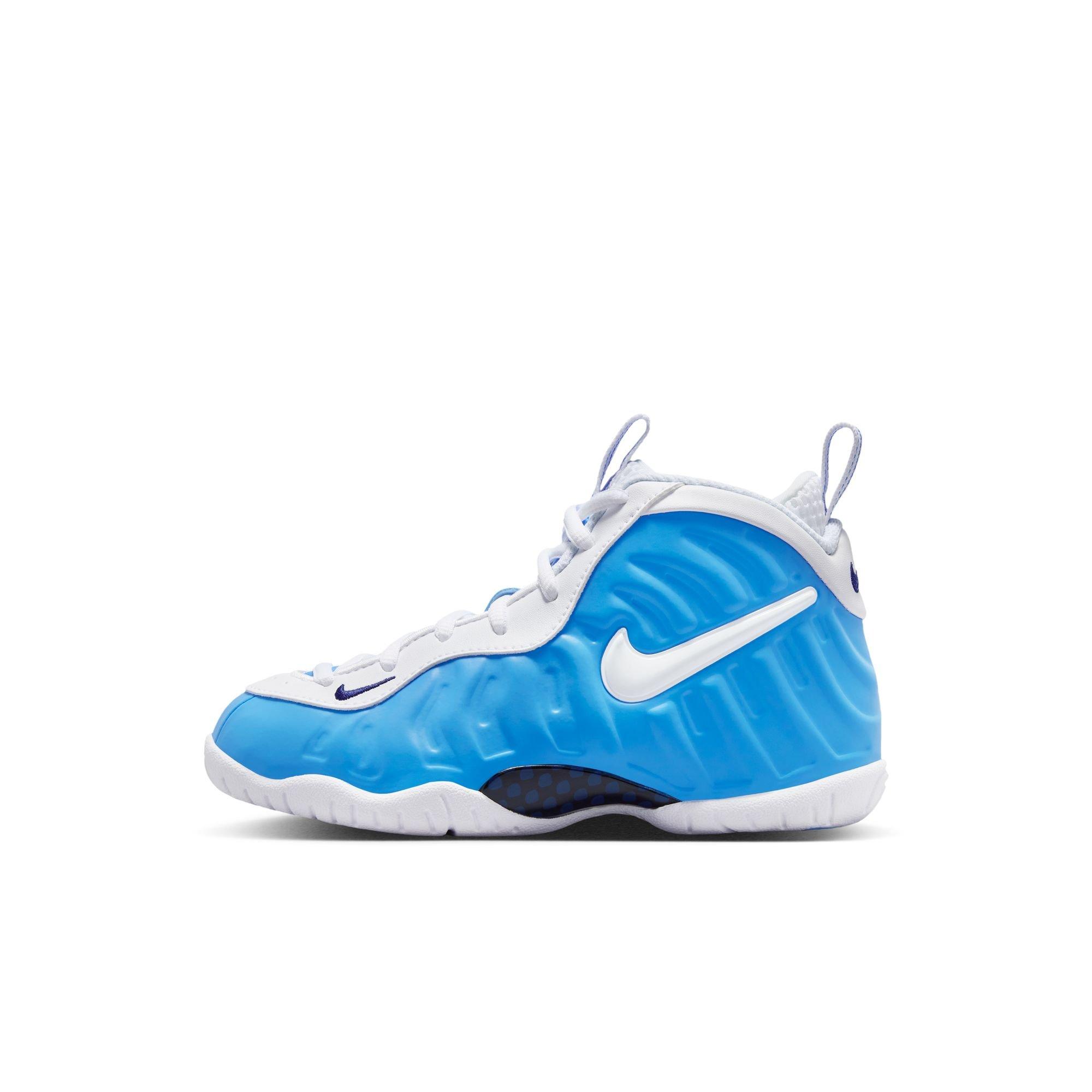 Nike Little Posite Pro "University Blue" Preschool Kids' Shoe - UNIVERSITY BLUE/WHITE Thumbnail View 8