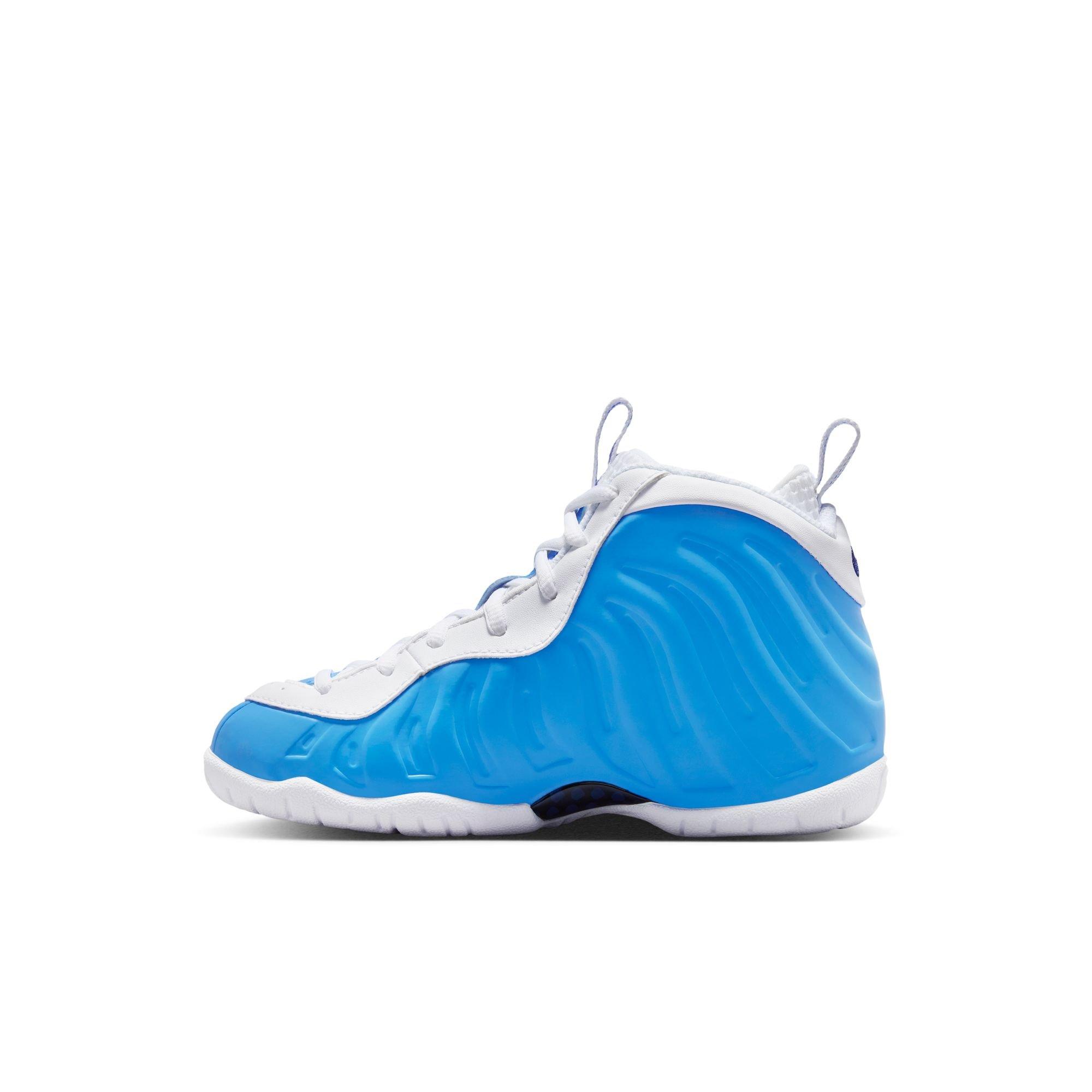 Nike Little Posite Pro "University Blue" Preschool Kids' Shoe - UNIVERSITY BLUE/WHITE Thumbnail View 9