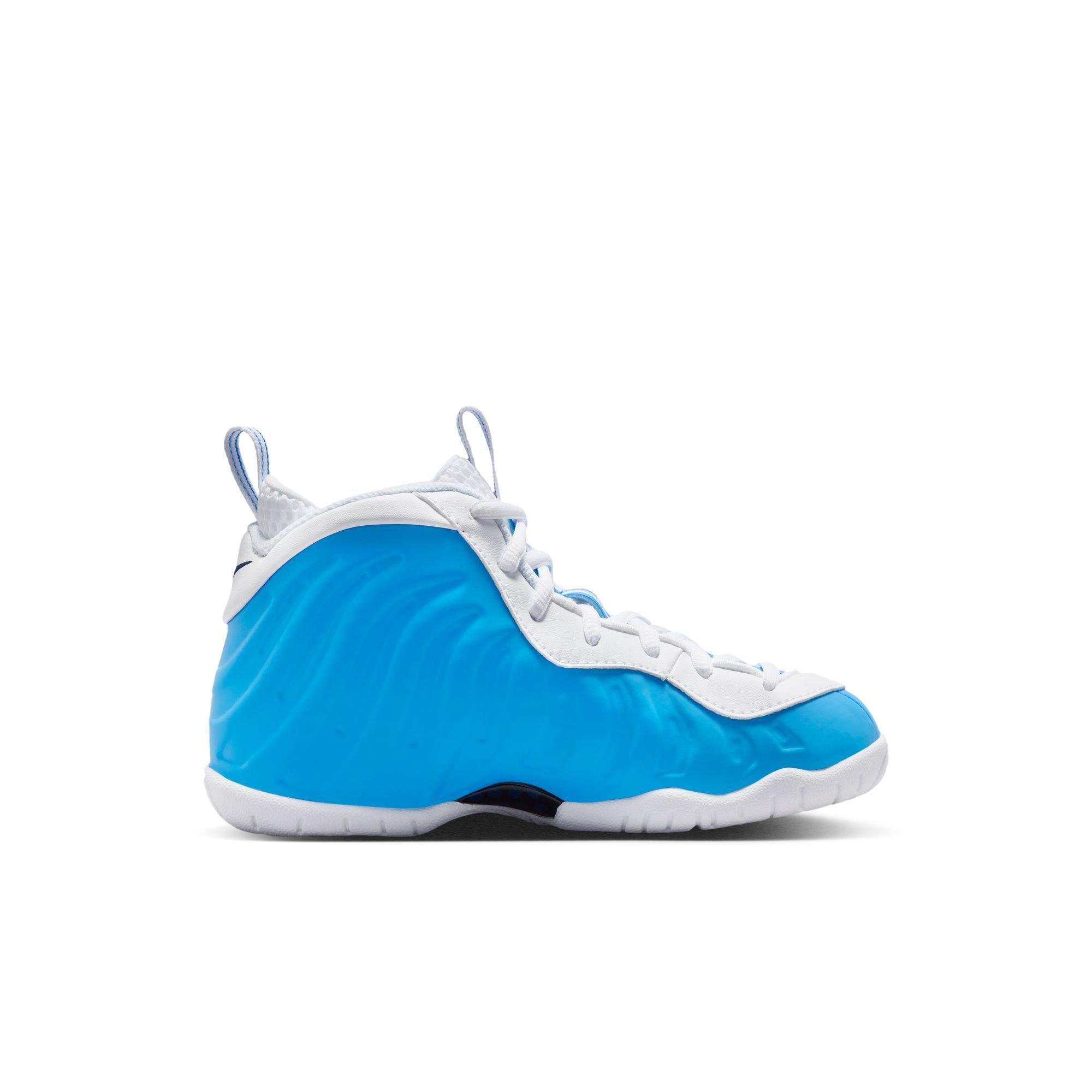 Nike Little Posite Pro "University Blue" Preschool Kids' Shoe - UNIVERSITY BLUE/WHITE Thumbnail View 3
