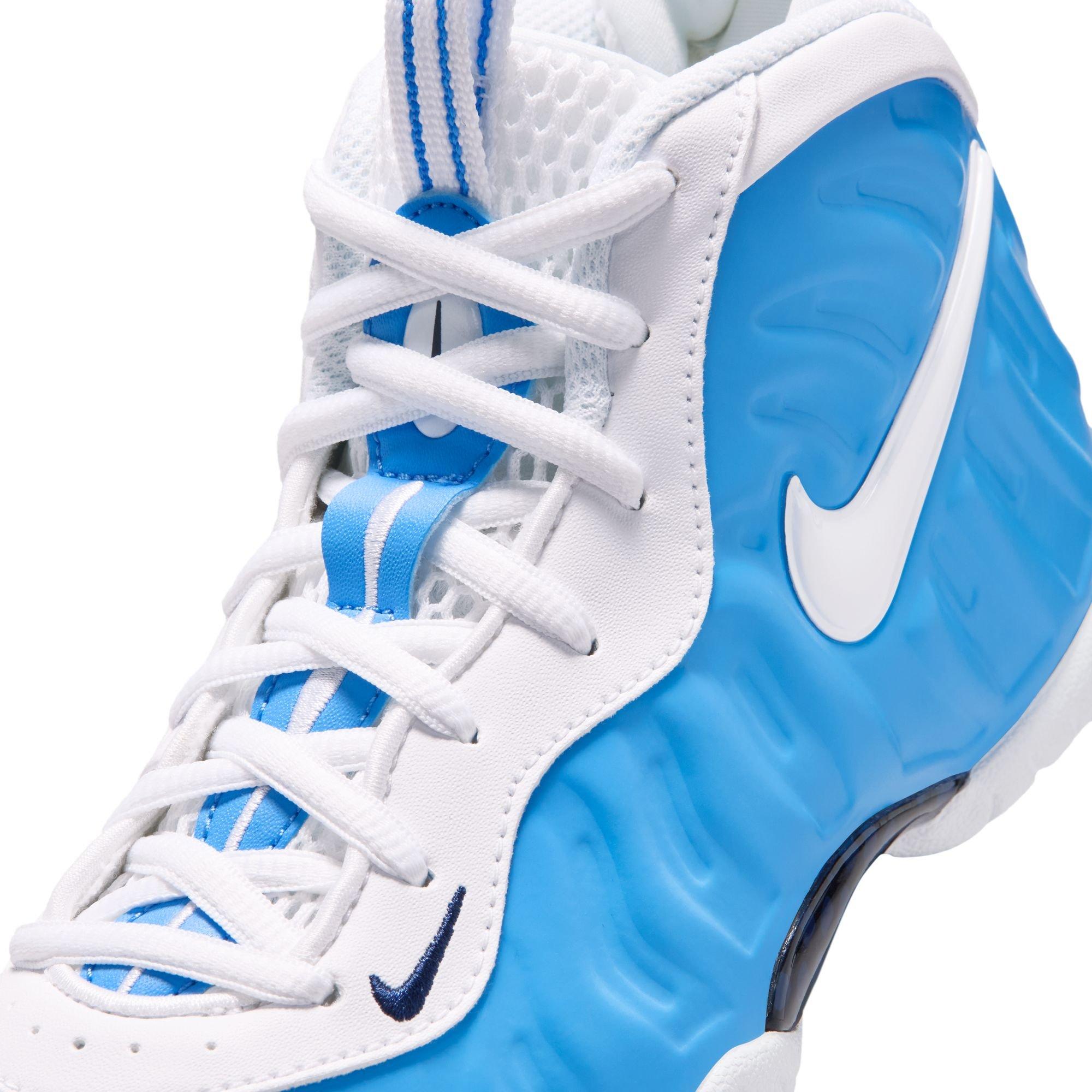 Nike Little Posite Pro "University Blue" Preschool Kids' Shoe - UNIVERSITY BLUE/WHITE Thumbnail View 5