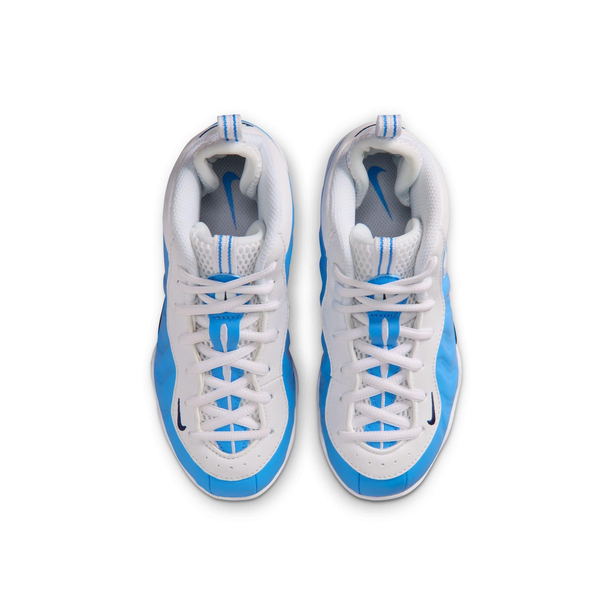 Nike Little Posite Pro "University Blue" Preschool Kids' Shoe - UNIVERSITY BLUE/WHITE Thumbnail View 11