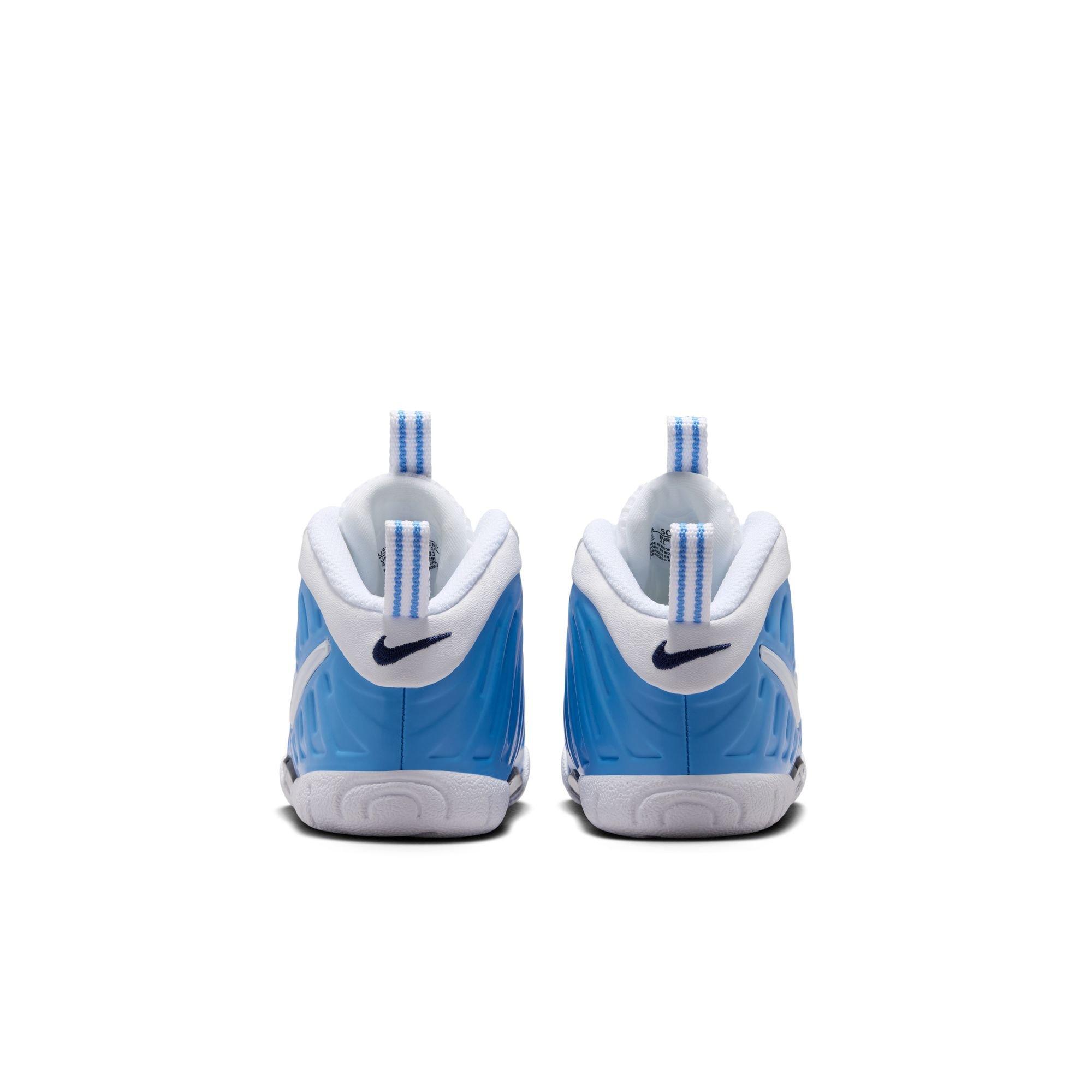 Nike Little Posite Pro "University Blue" Toddler Kids' Shoe - UNIVERSITY BLUE/WHITE Thumbnail View 9