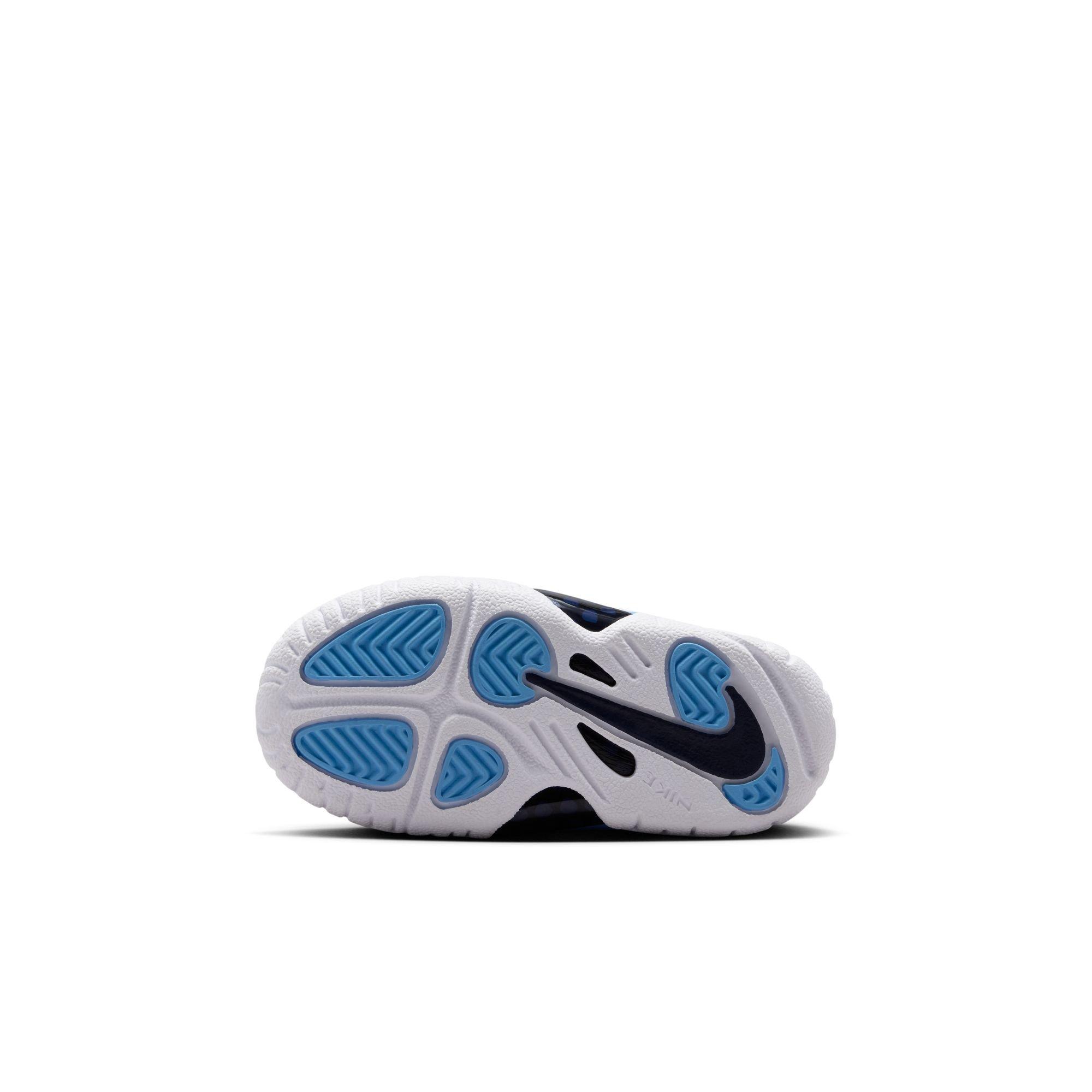 Nike Little Posite Pro "University Blue" Toddler Kids' Shoe - UNIVERSITY BLUE/WHITE Thumbnail View 11