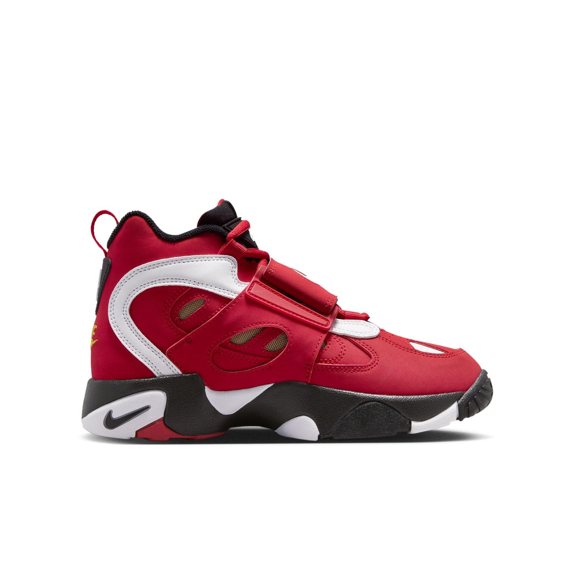 Nike Air Diamond Turf II "49ers" Grade School Kids' Shoe - PRIME RED/WHITE/BLACK Thumbnail View 3