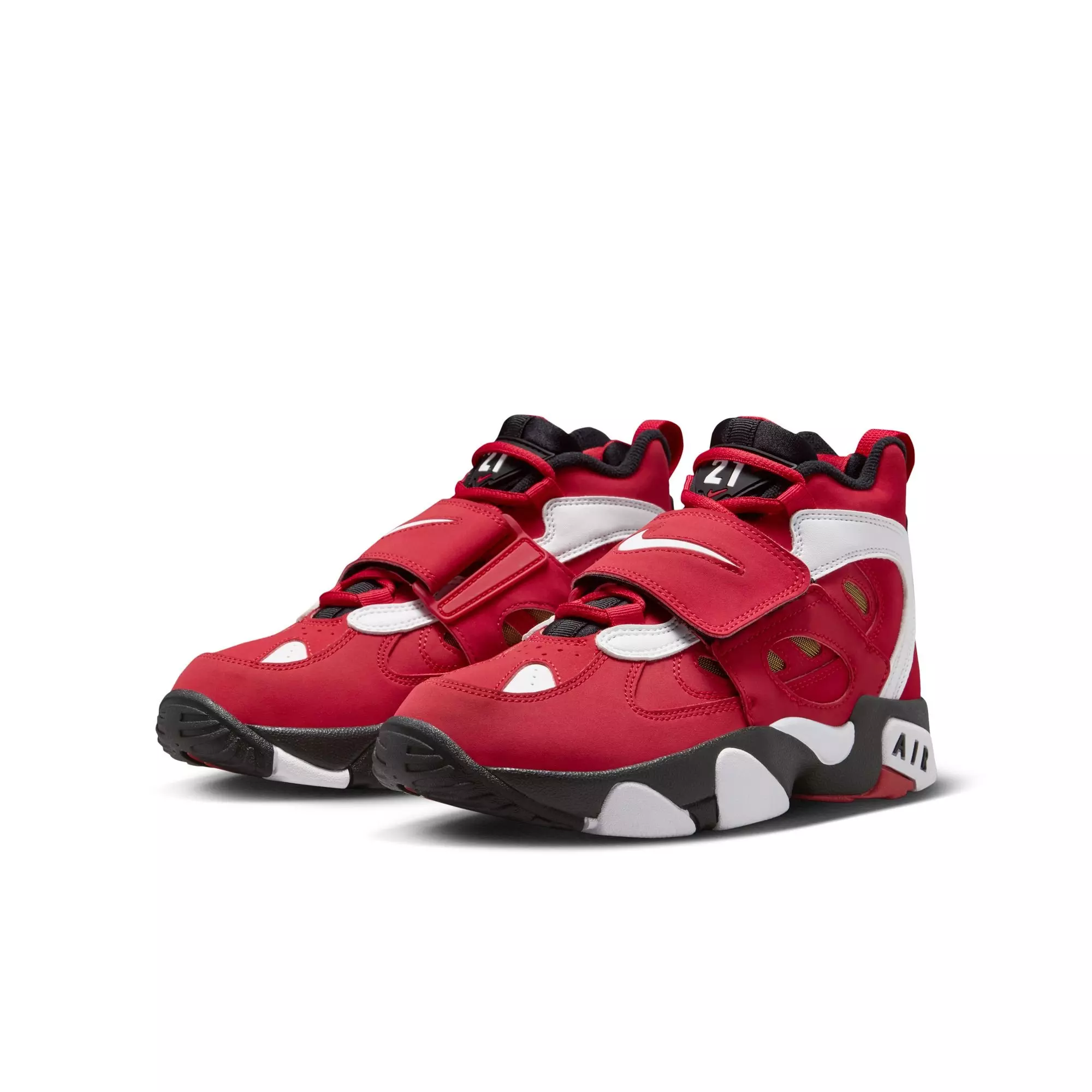 Nike Air Diamond Turf II "49ers" Grade School Kids' Shoe - PRIME RED/WHITE/BLACK