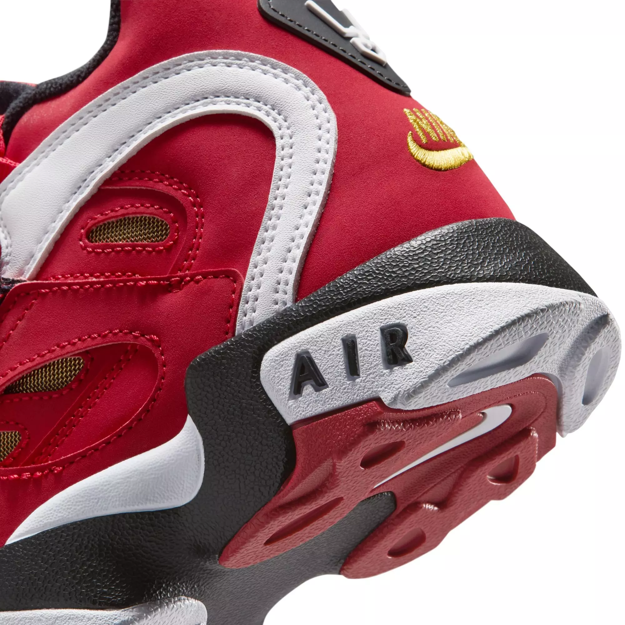 Nike Air Diamond Turf II "49ers" Grade School Kids' Shoe - PRIME RED/WHITE/BLACK