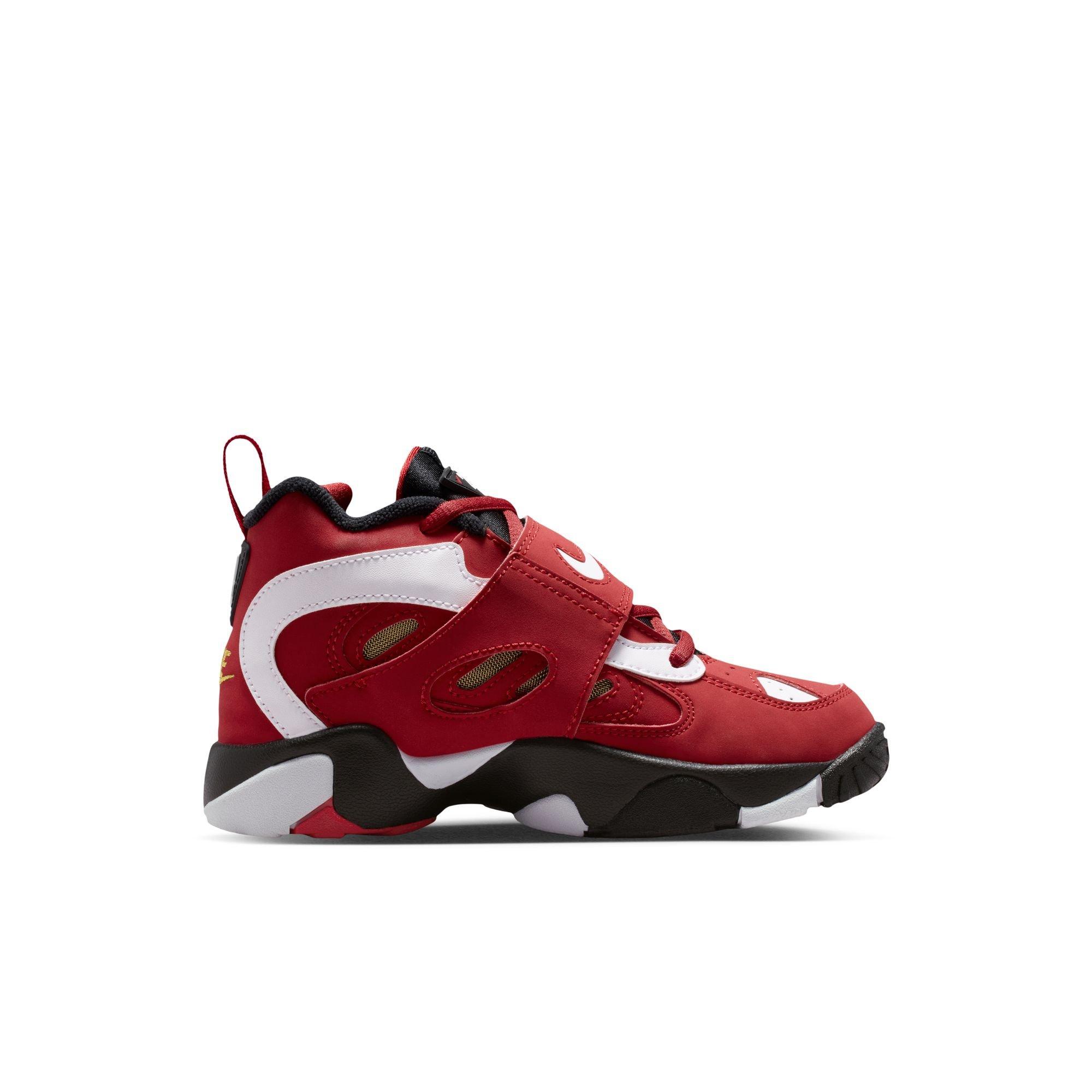 Nike Air Diamond Turf II "49ers" Preschool Kids' Shoe - PRIME RED/WHITE/BLACK Thumbnail View 3