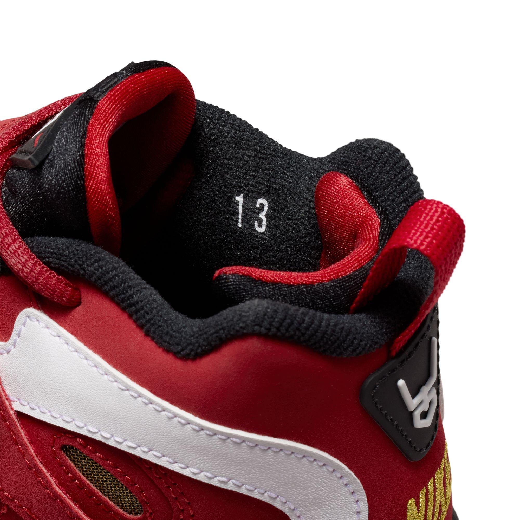 Nike Air Diamond Turf II "49ers" Preschool Kids' Shoe - PRIME RED/WHITE/BLACK Thumbnail View 7