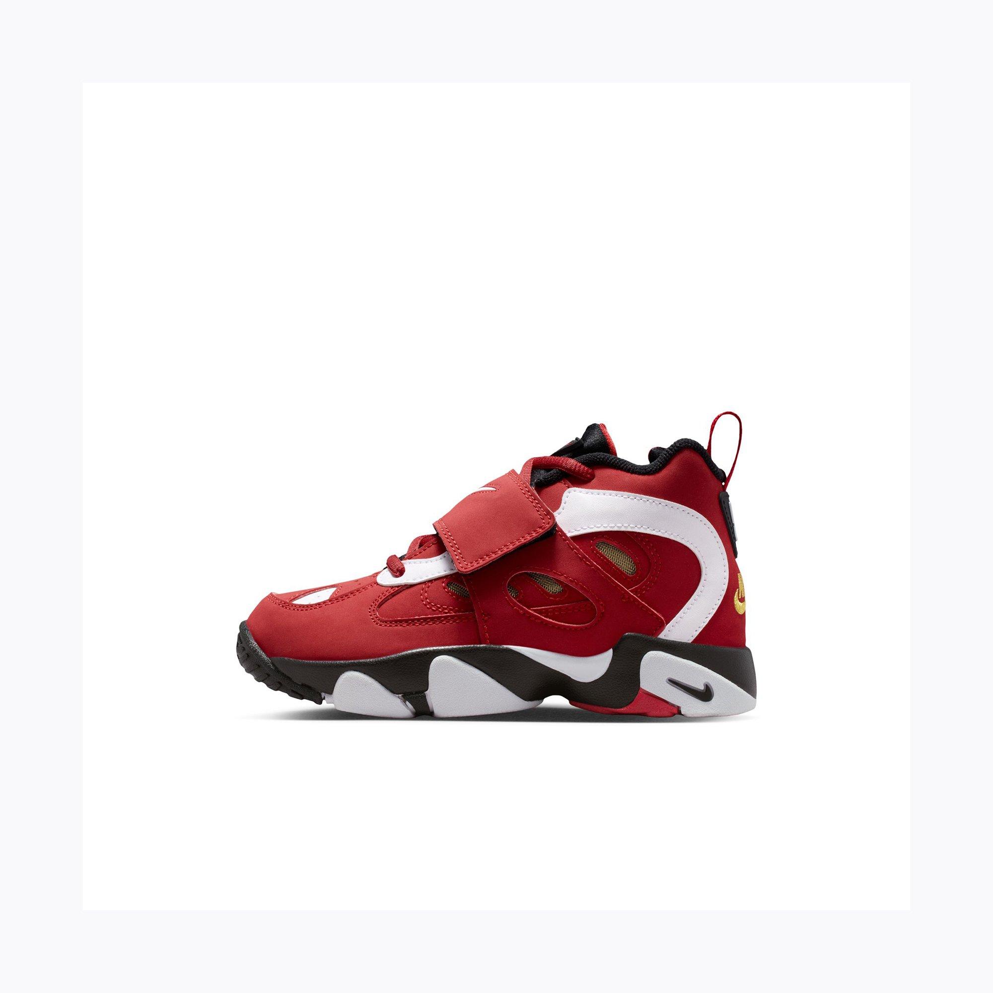 Nike Air Diamond Turf II "49ers" Toddler Kids' Shoe - PRIME RED/WHITE/BLACK Thumbnail View 8