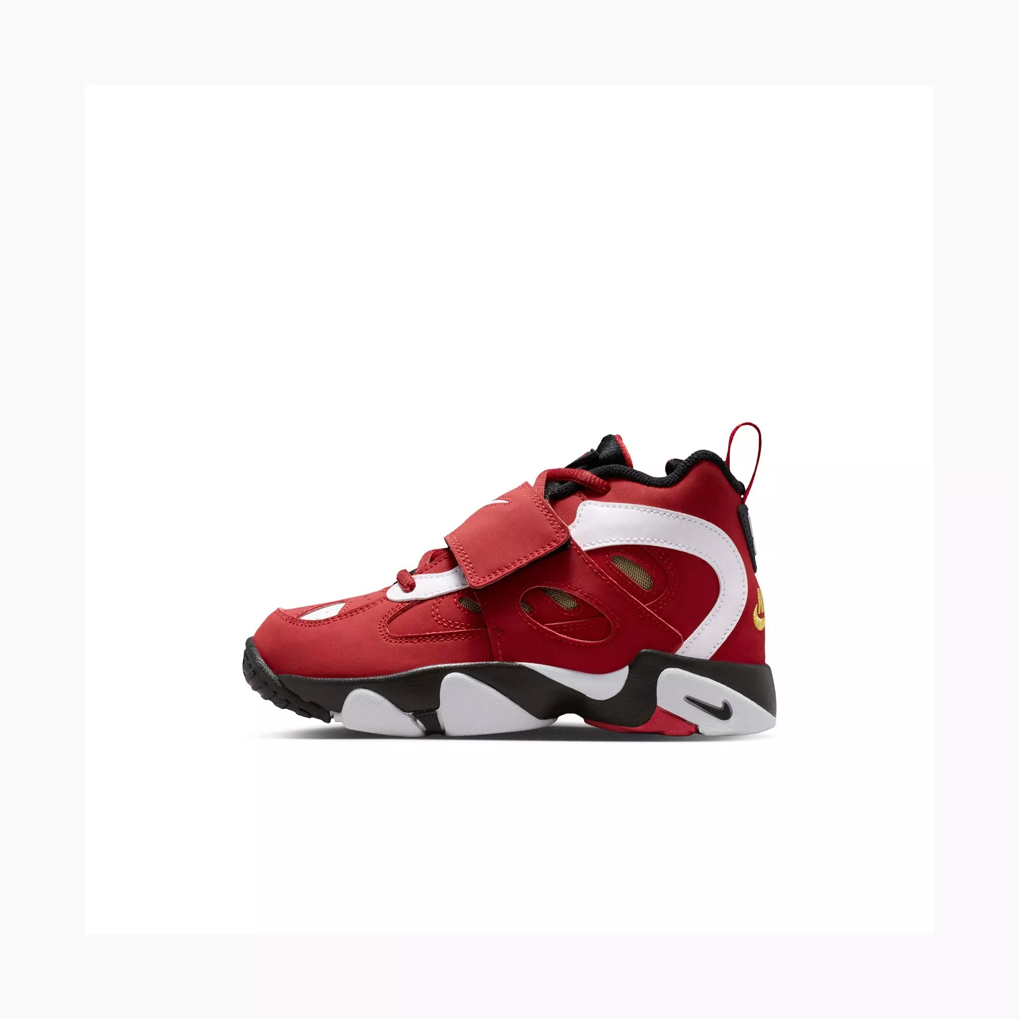 Nike Air Diamond Turf II "49ers" Toddler Kids' Shoe - PRIME RED/WHITE/BLACK