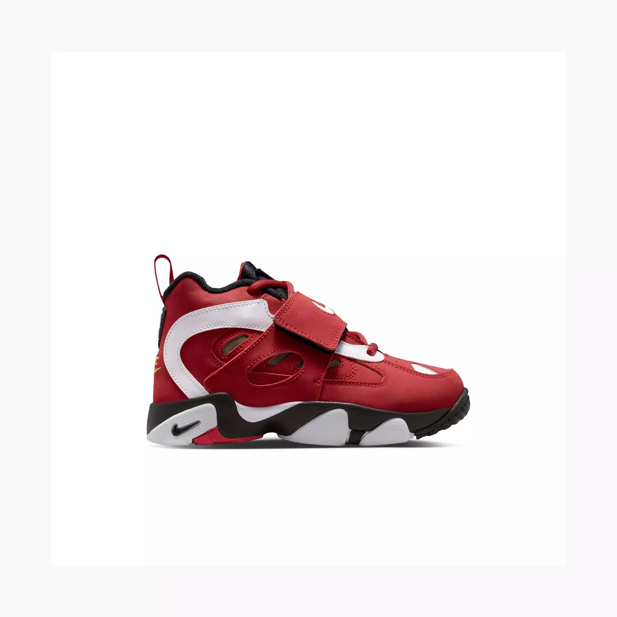 Nike Air Diamond Turf II "49ers" Toddler Kids' Shoe - PRIME RED/WHITE/BLACK