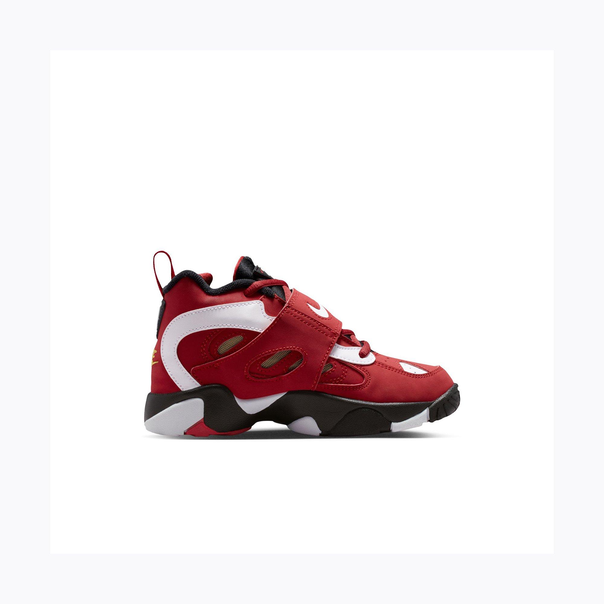 Nike Air Diamond Turf II "49ers" Toddler Kids' Shoe - PRIME RED/WHITE/BLACK Thumbnail View 3