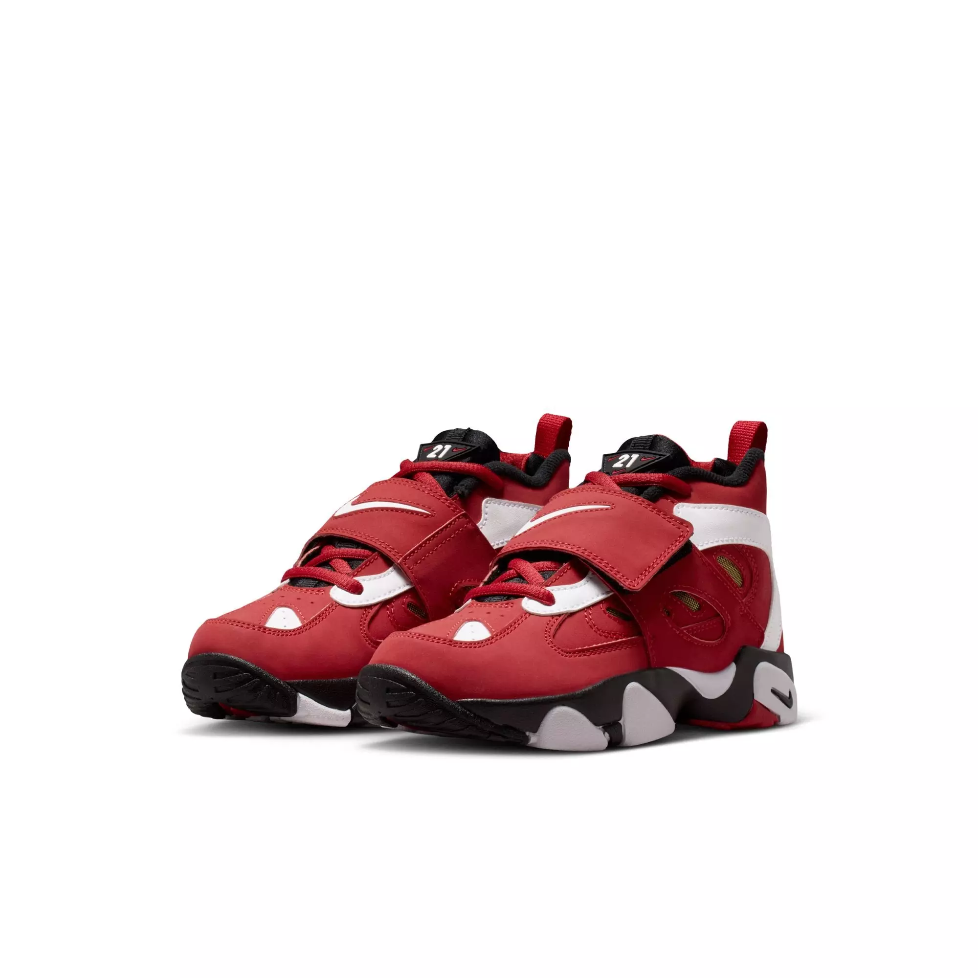 Nike Air Diamond Turf II "49ers" Toddler Kids' Shoe - PRIME RED/WHITE/BLACK