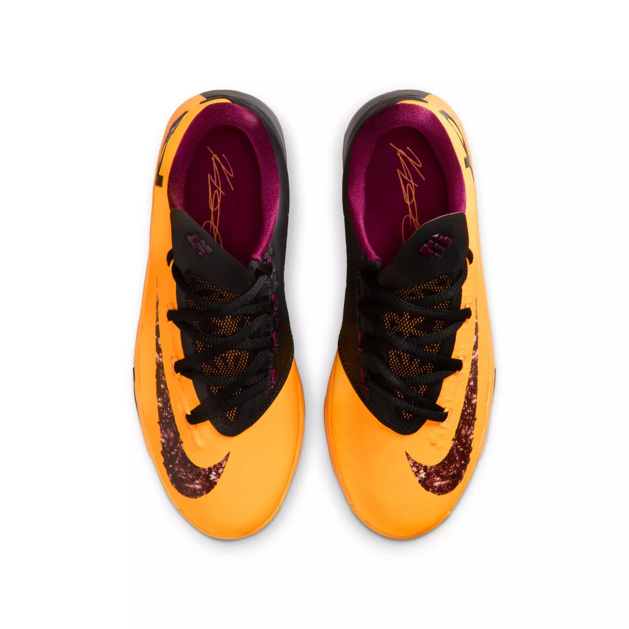 Nike Zoom KD 6 "Peanut Butter & Jelly" Grade School Kids' Shoe - LASER ORANGE/RASPBERRY RED/BLACK