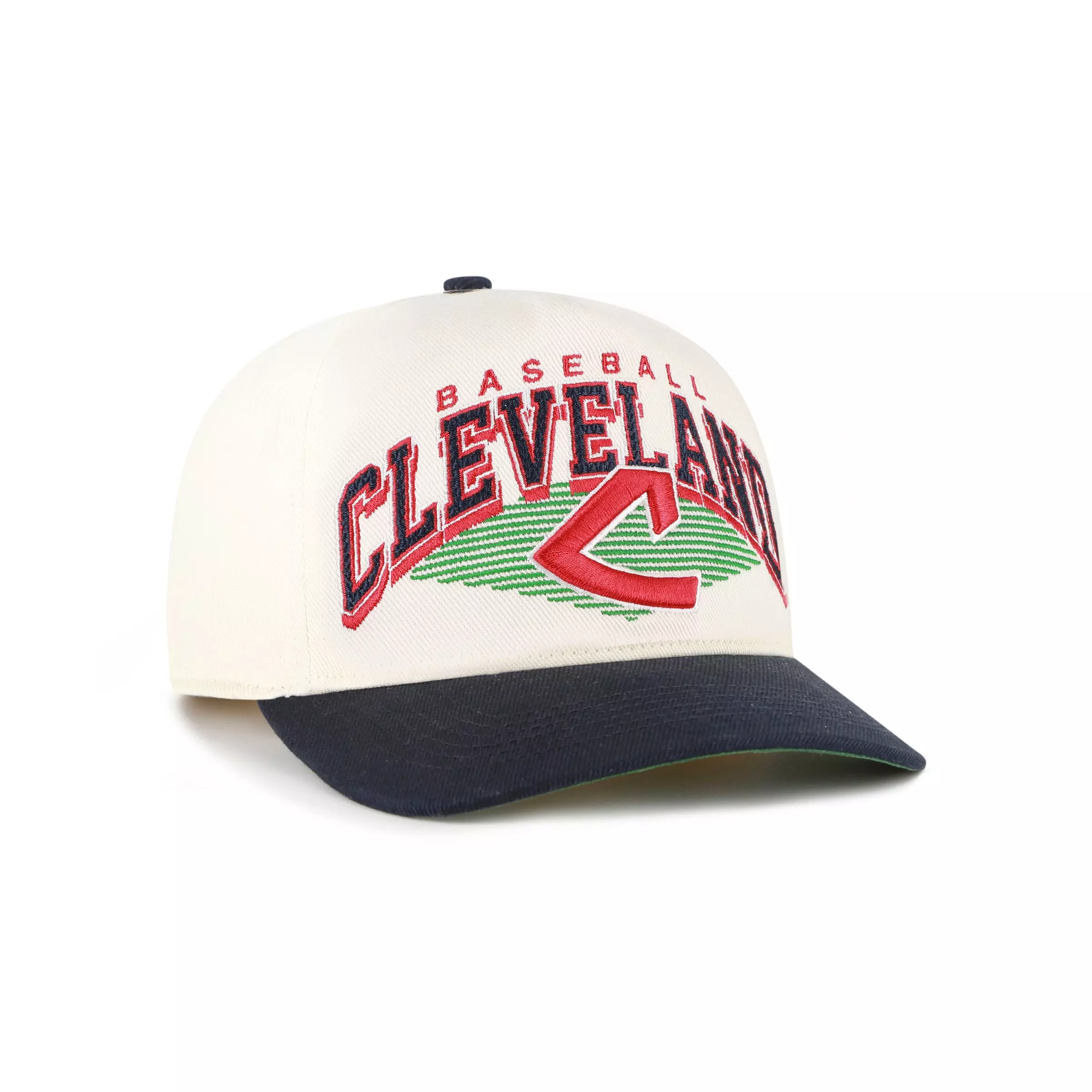 47 Cleveland Guardians Cooperstown Pomona Hitch Snapback Hat  - Natural - NATURAL