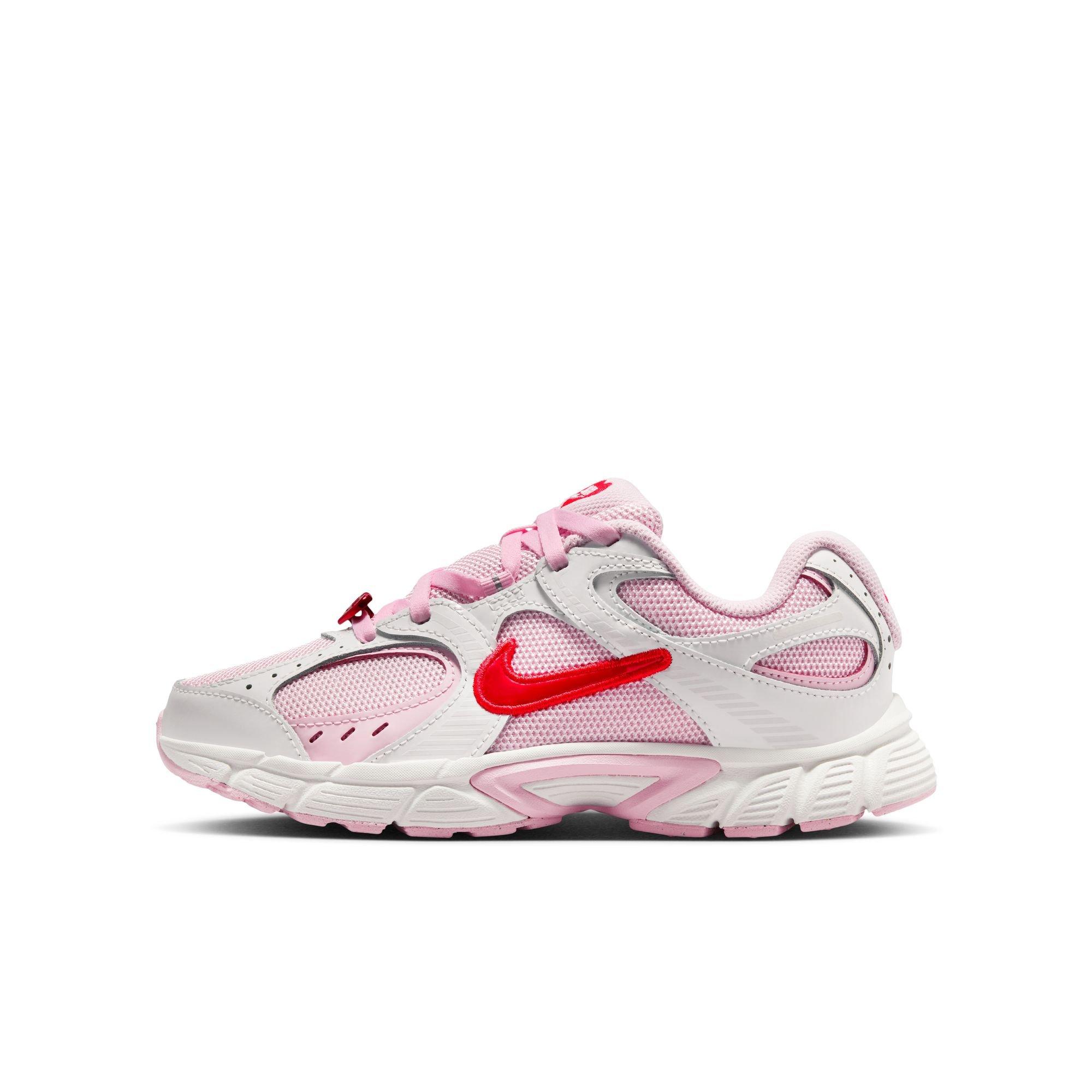 Nike V5 RNR Grade School Girls' "Summit White/Lt Crimson/Pink Foam" Shoe