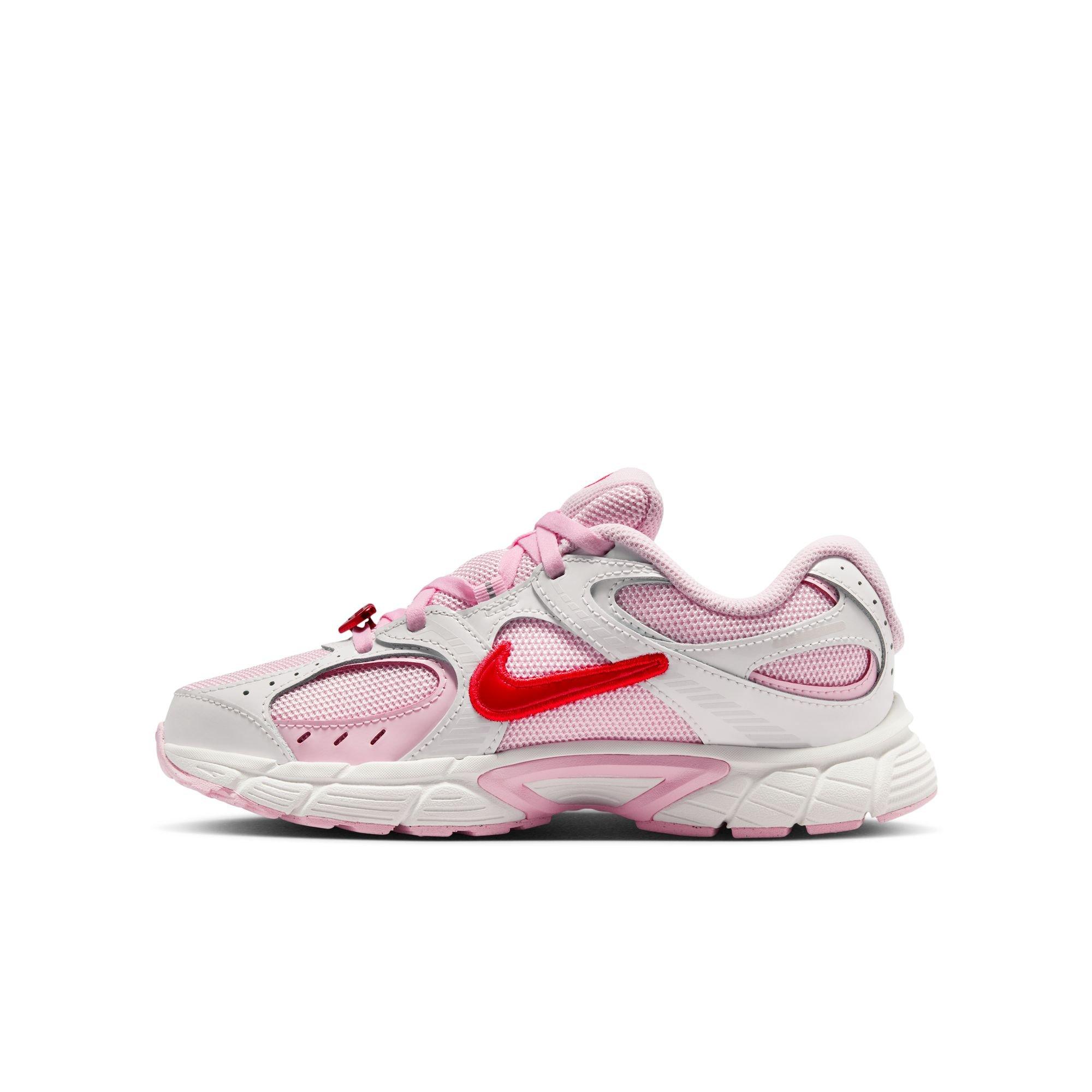 Nike V5 RNR Grade School Girls' "Summit White/Lt Crimson/Pink Foam" Shoe