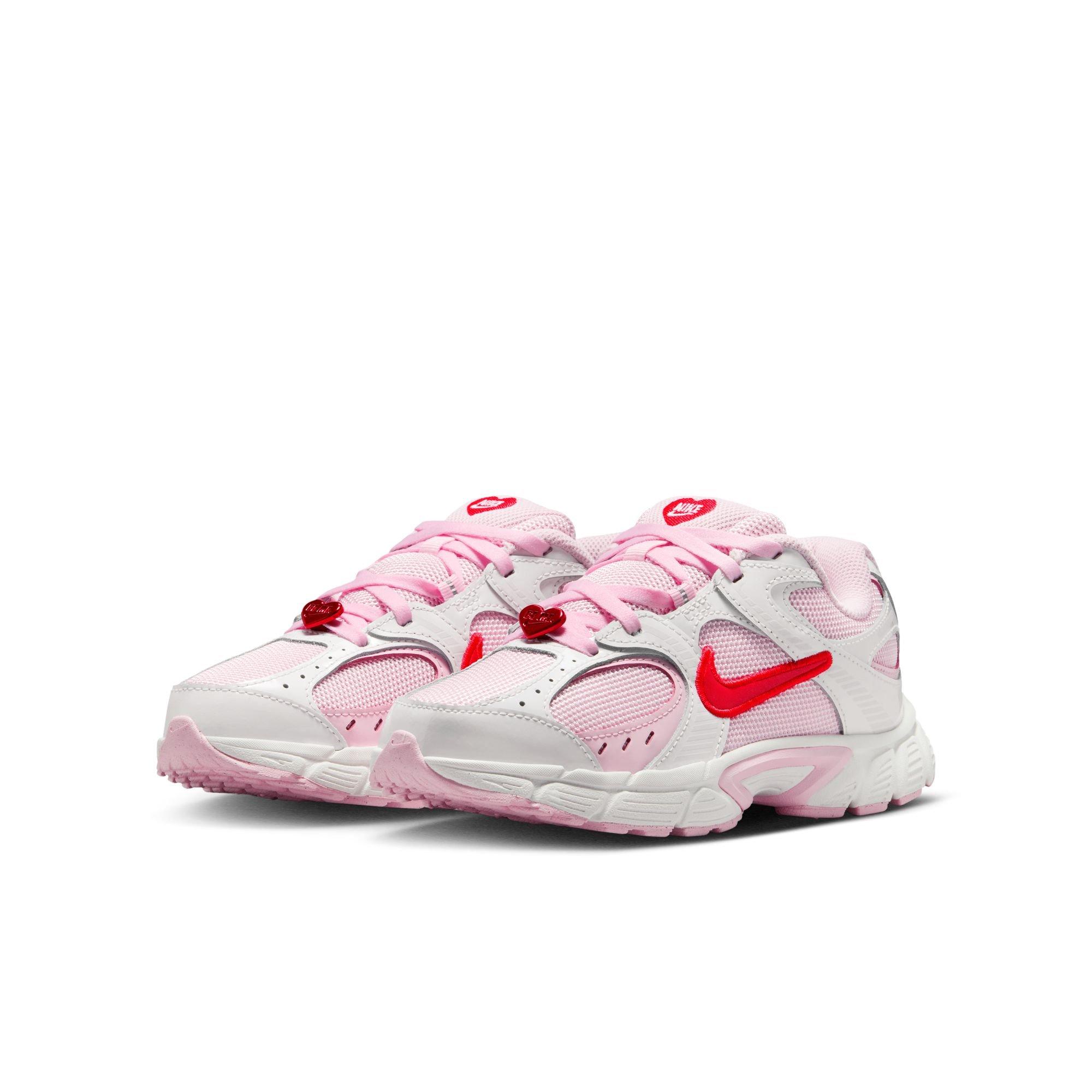Nike V5 RNR Grade School Girls' "Summit White/Lt Crimson/Pink Foam" Shoe