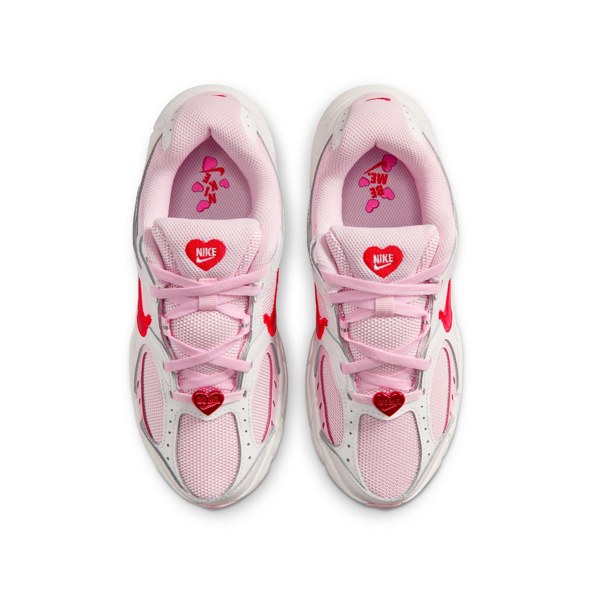 Nike V5 RNR Grade School Girls' "Summit White/Lt Crimson/Pink Foam" Shoe