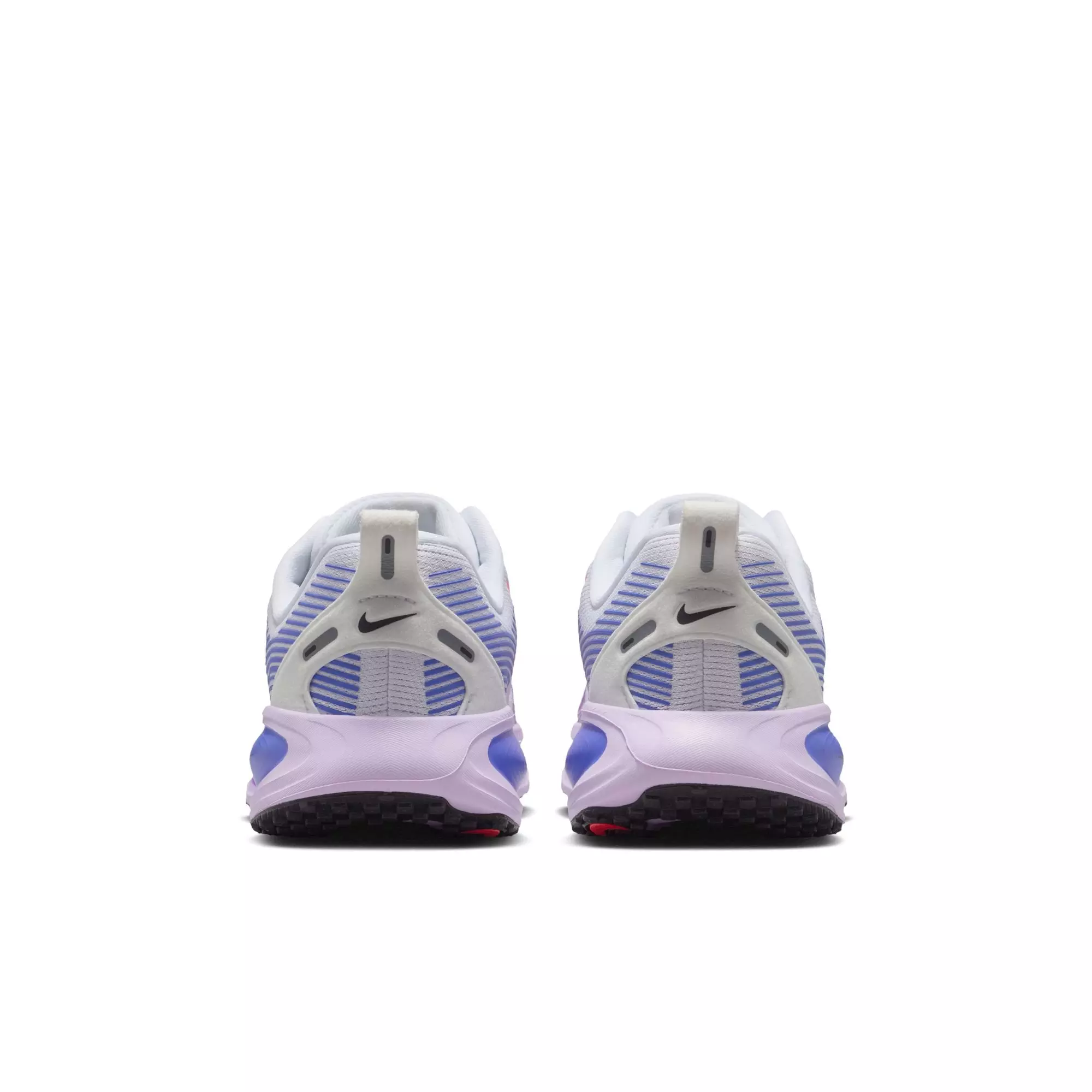 Nike Vomero 18 "White/Hot Lava/Violet Mist/Sapphire" Grade School Girls' Road Running Shoe - WHITE/PURPLE