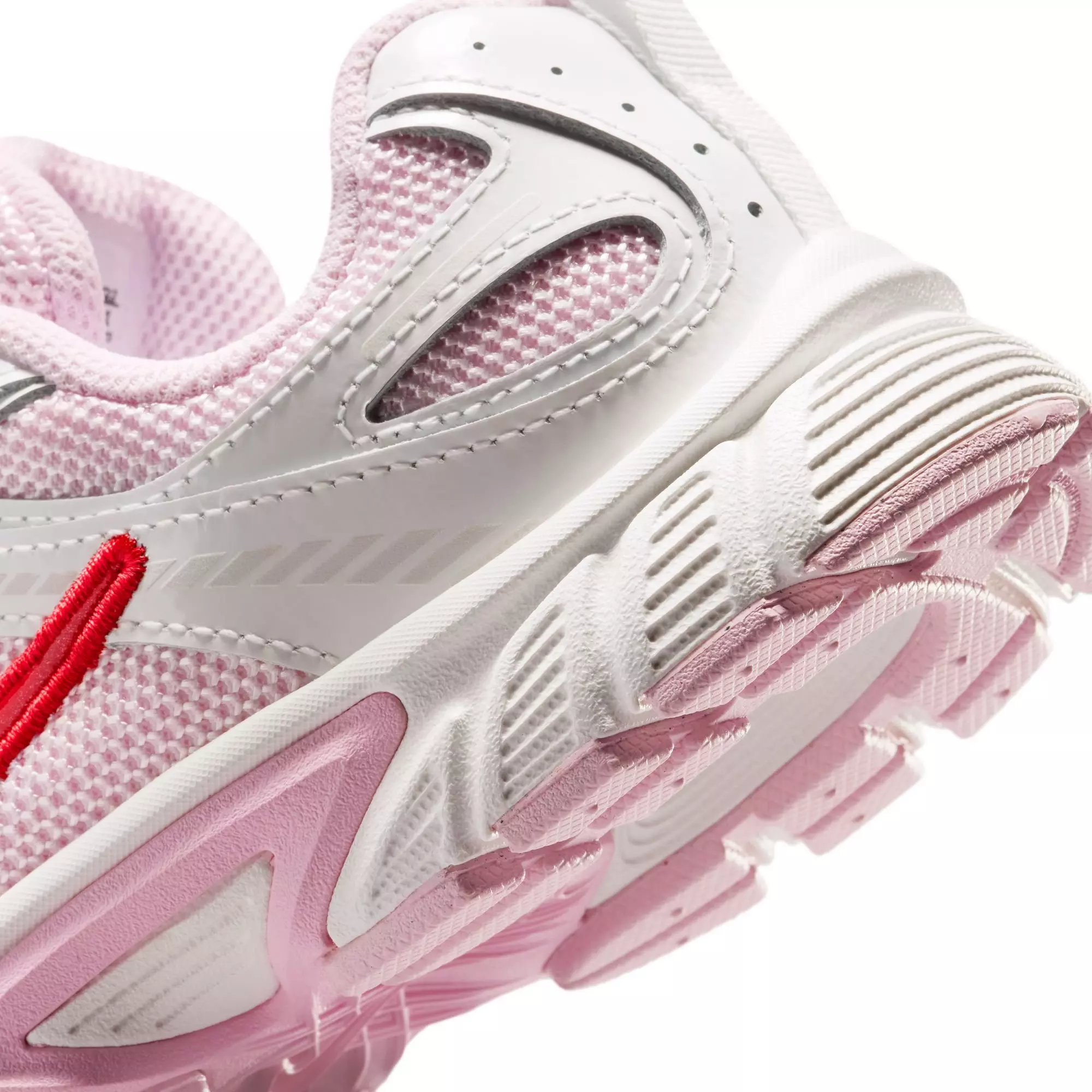 Nike V5 RNR "Summit White/Lt Crimson/Pink Foam" Preschool Girls' Shoe - PINK/RED