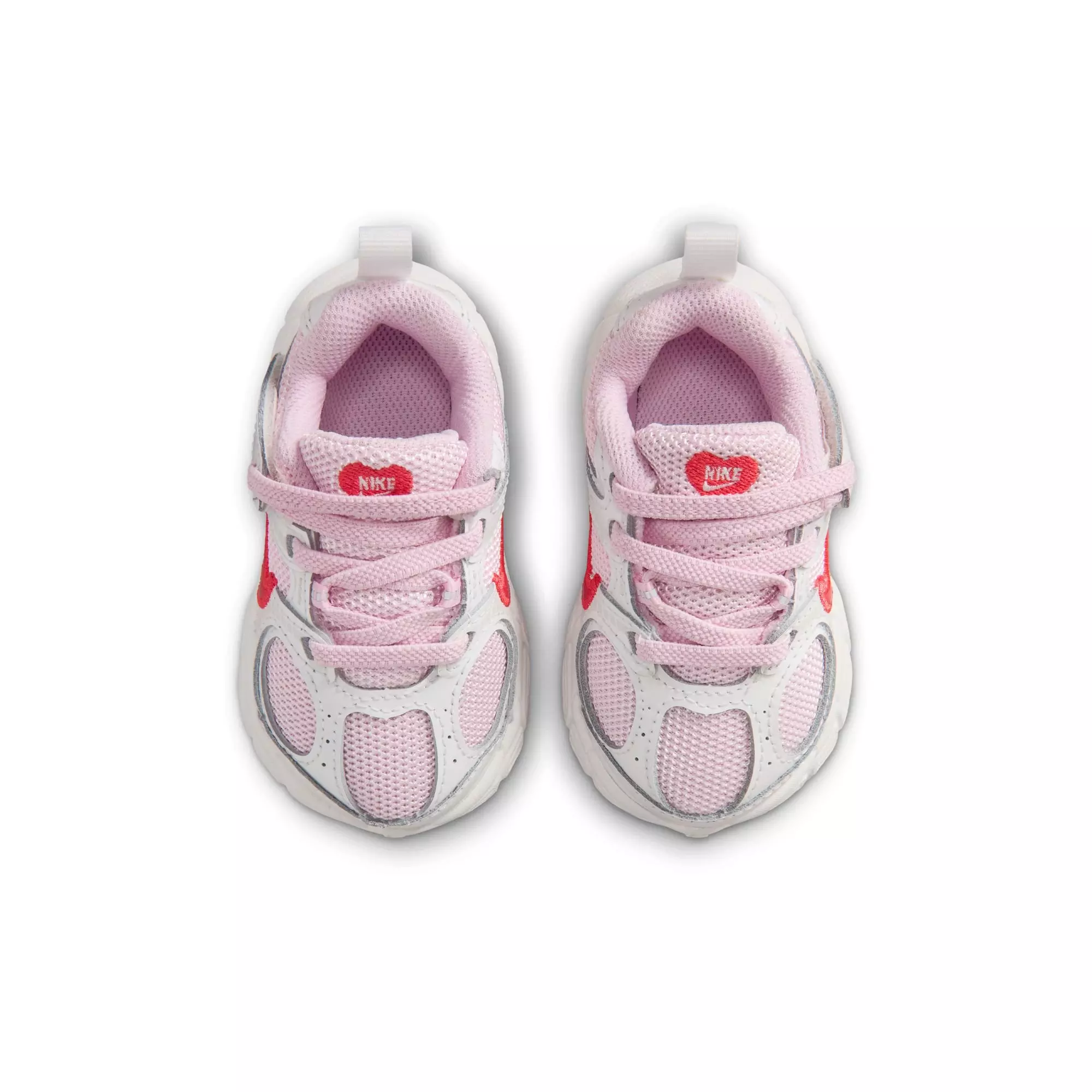 Nike V5 RNR "Summit White/Lt Crimson/Pink Foam" Toddler Girls' Shoe - PINK/RED