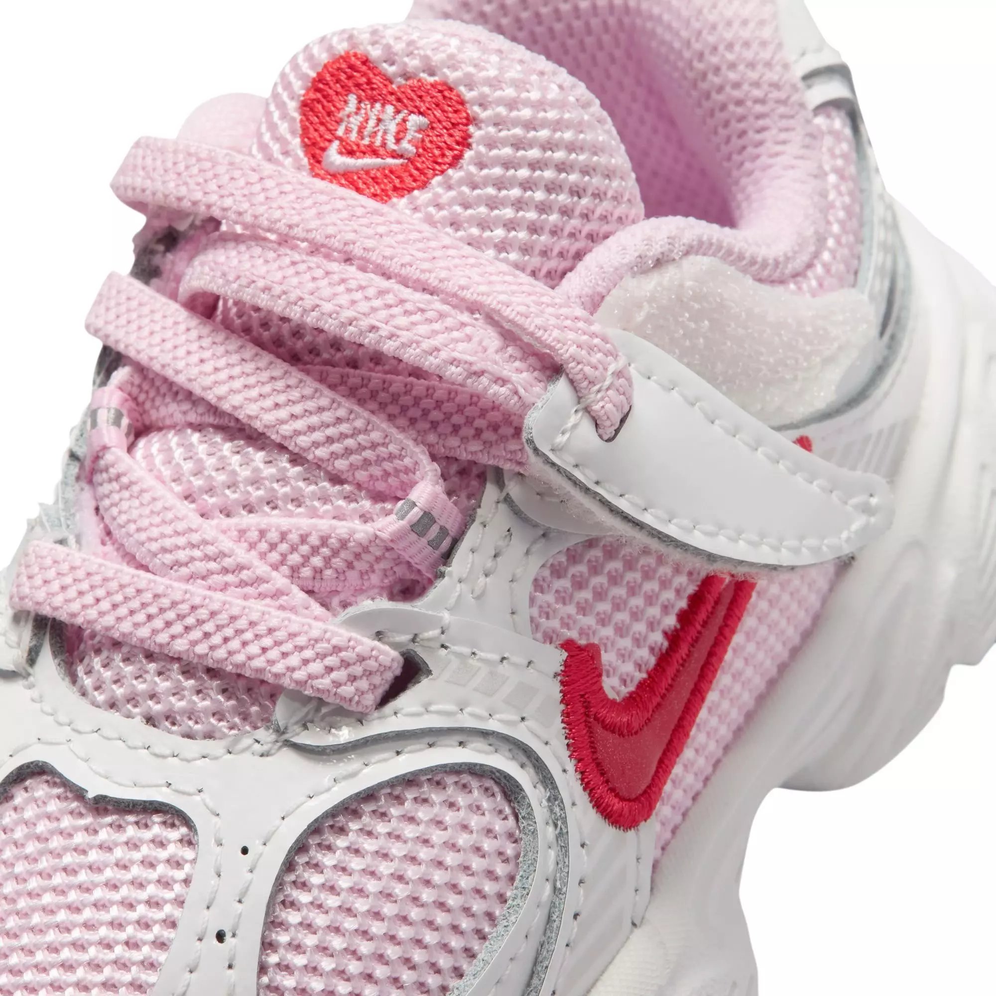 Nike V5 RNR "Summit White/Lt Crimson/Pink Foam" Toddler Girls' Shoe - PINK/RED