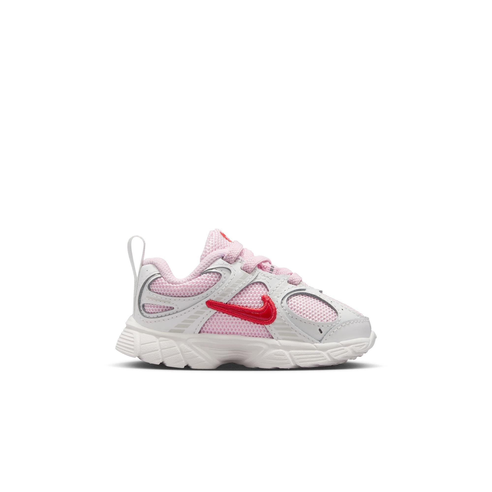 Nike V5 RNR "Summit White/Lt Crimson/Pink Foam" Toddler Girls' Shoe - PINK/RED Thumbnail View 2