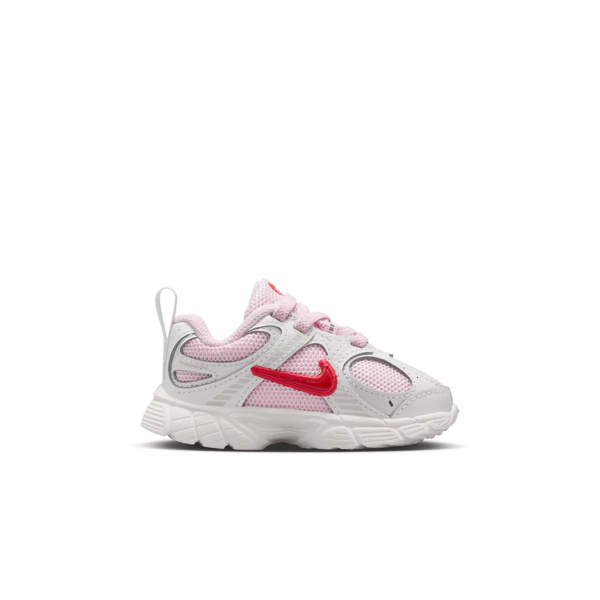 Nike V5 RNR "Summit White/Lt Crimson/Pink Foam" Toddler Girls' Shoe - PINK/RED