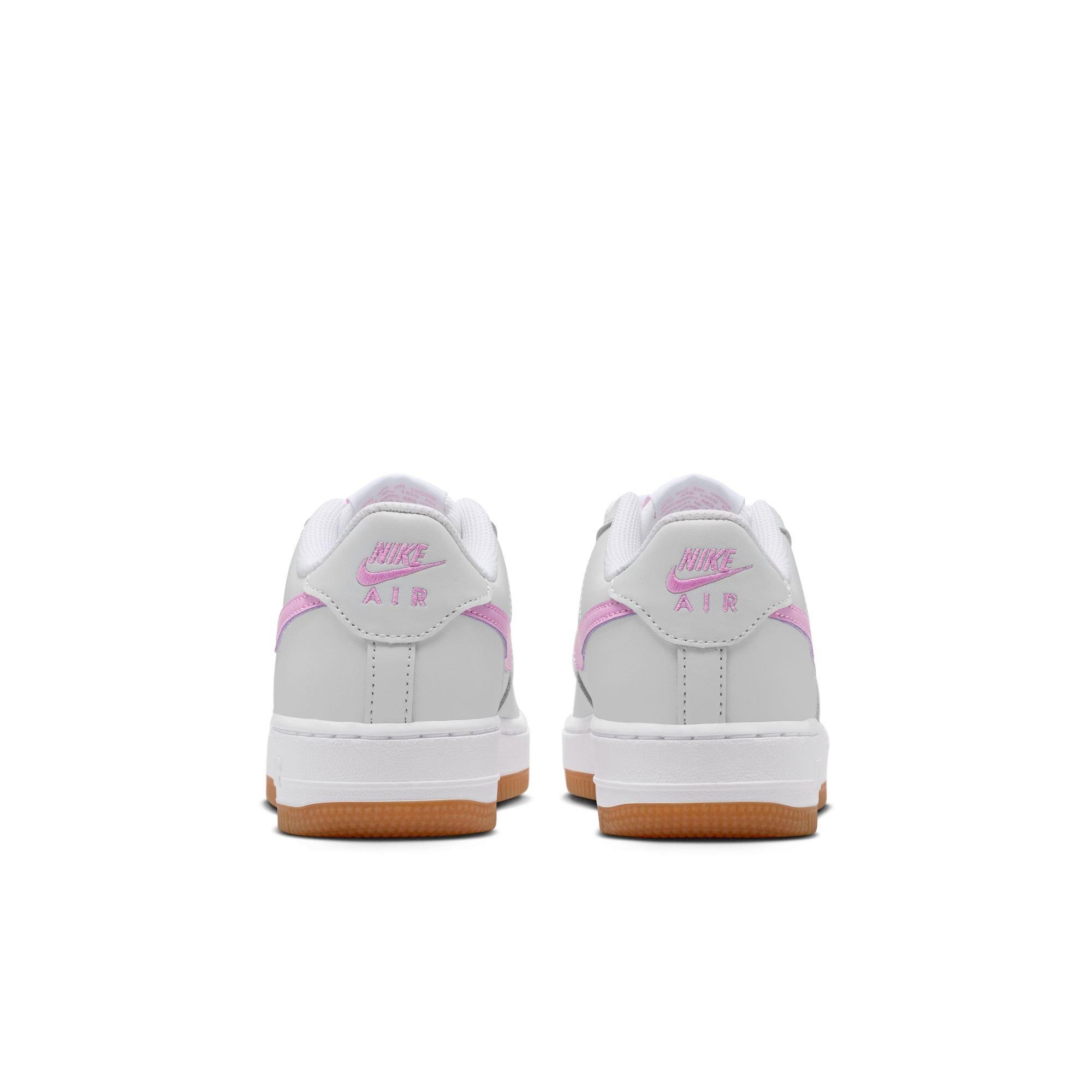 Nike Air Force 1 "White/Lt Magenta/Off-White/Gum Med Brown" Grade School Girls' Shoe - MAGENTA Thumbnail View 7