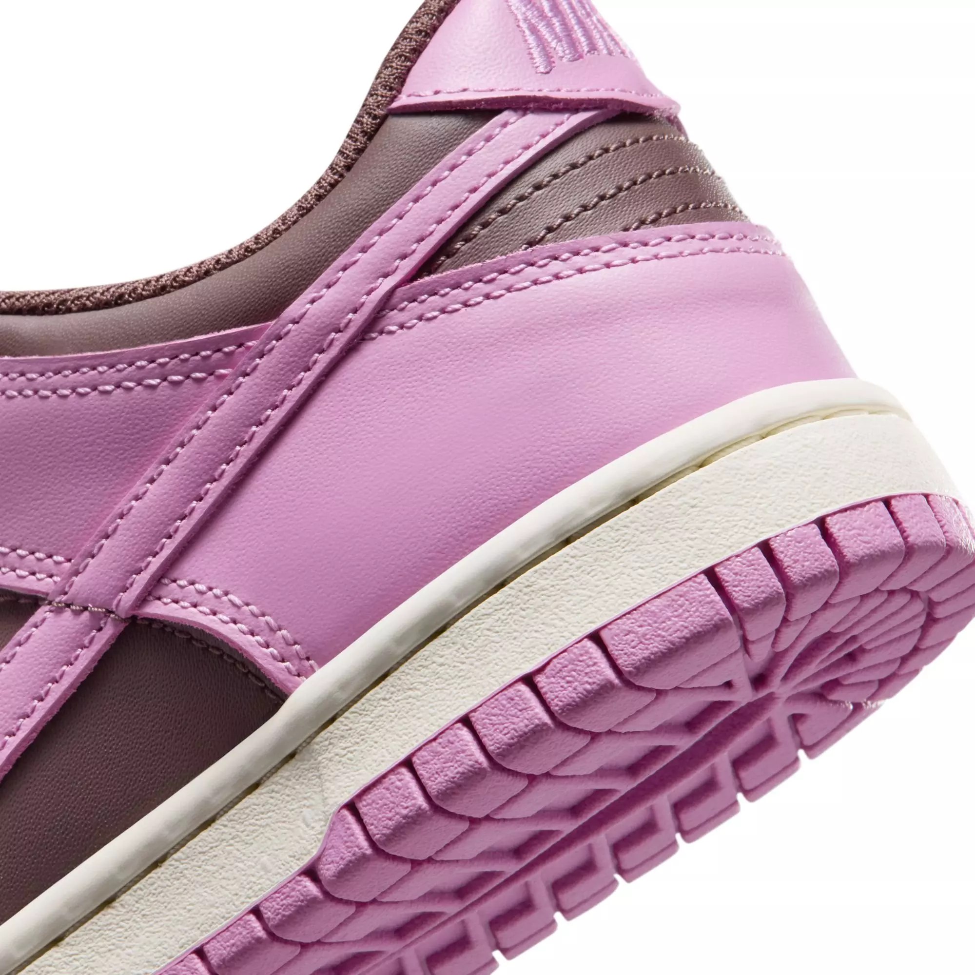 Nike Dunk Low "Tattoo/Lt Magenta/Pale Ivory" Grade School Girls' Shoe - BROWN/PINK