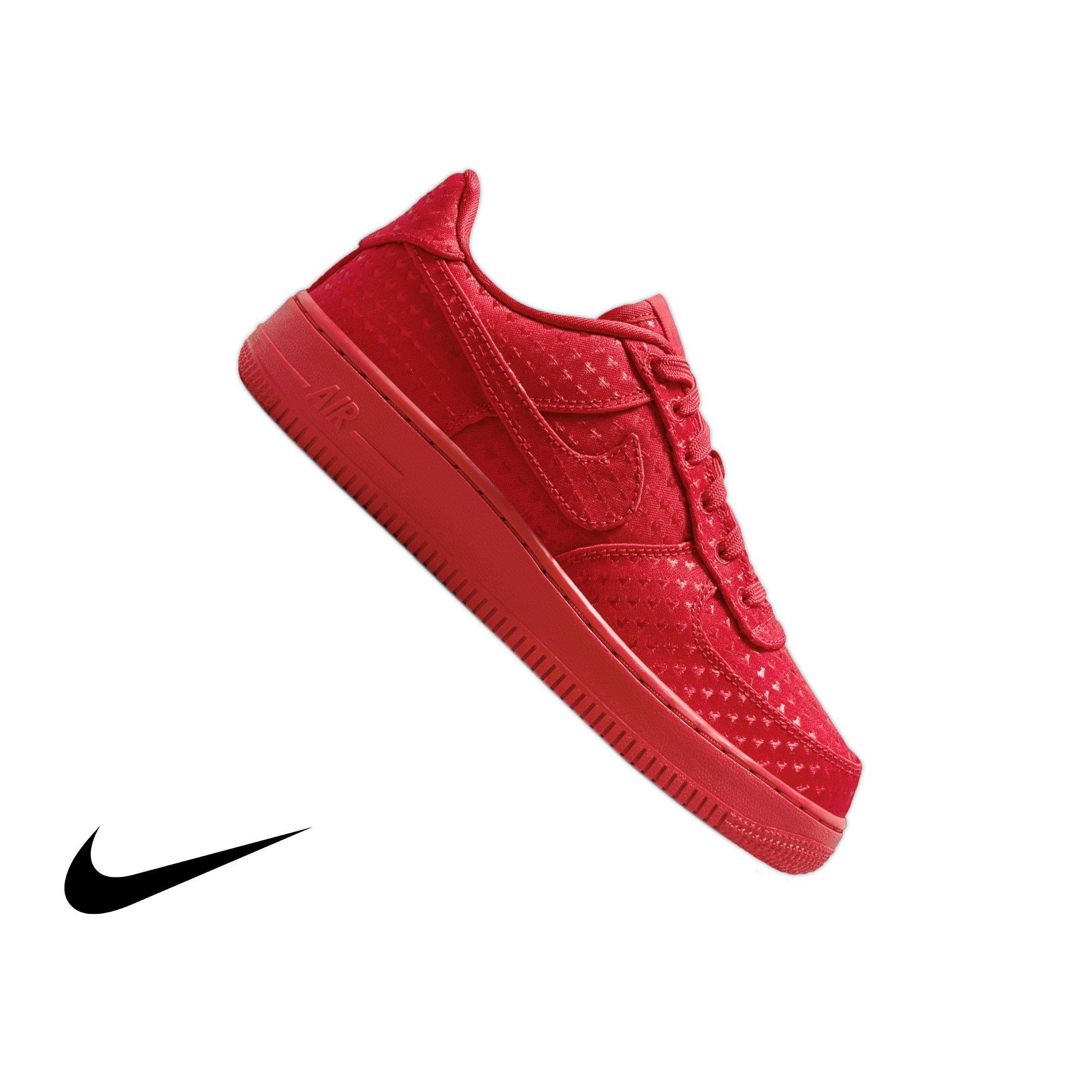 Nike Air Force 1 "Valentine&rsquo;s Day" Grade School Kids' Shoe - UNIVERSITY RED/BLACK Thumbnail View 1