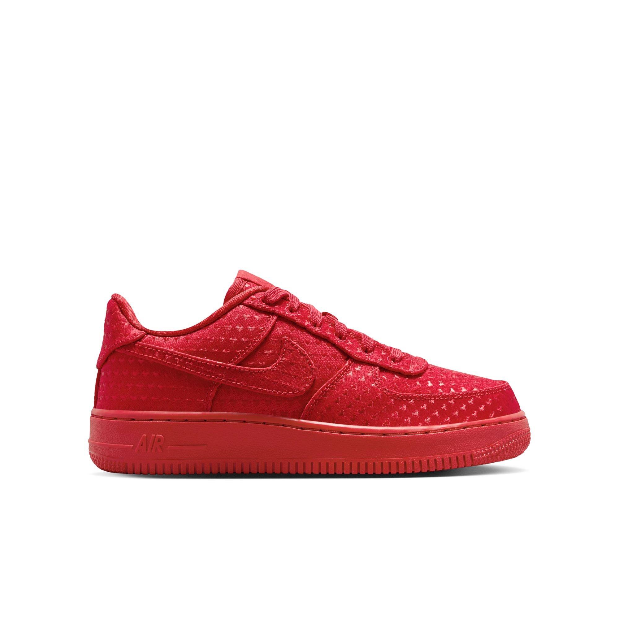 Nike Air Force 1 "Valentine&rsquo;s Day" Grade School Kids' Shoe - UNIVERSITY RED/BLACK Thumbnail View 2