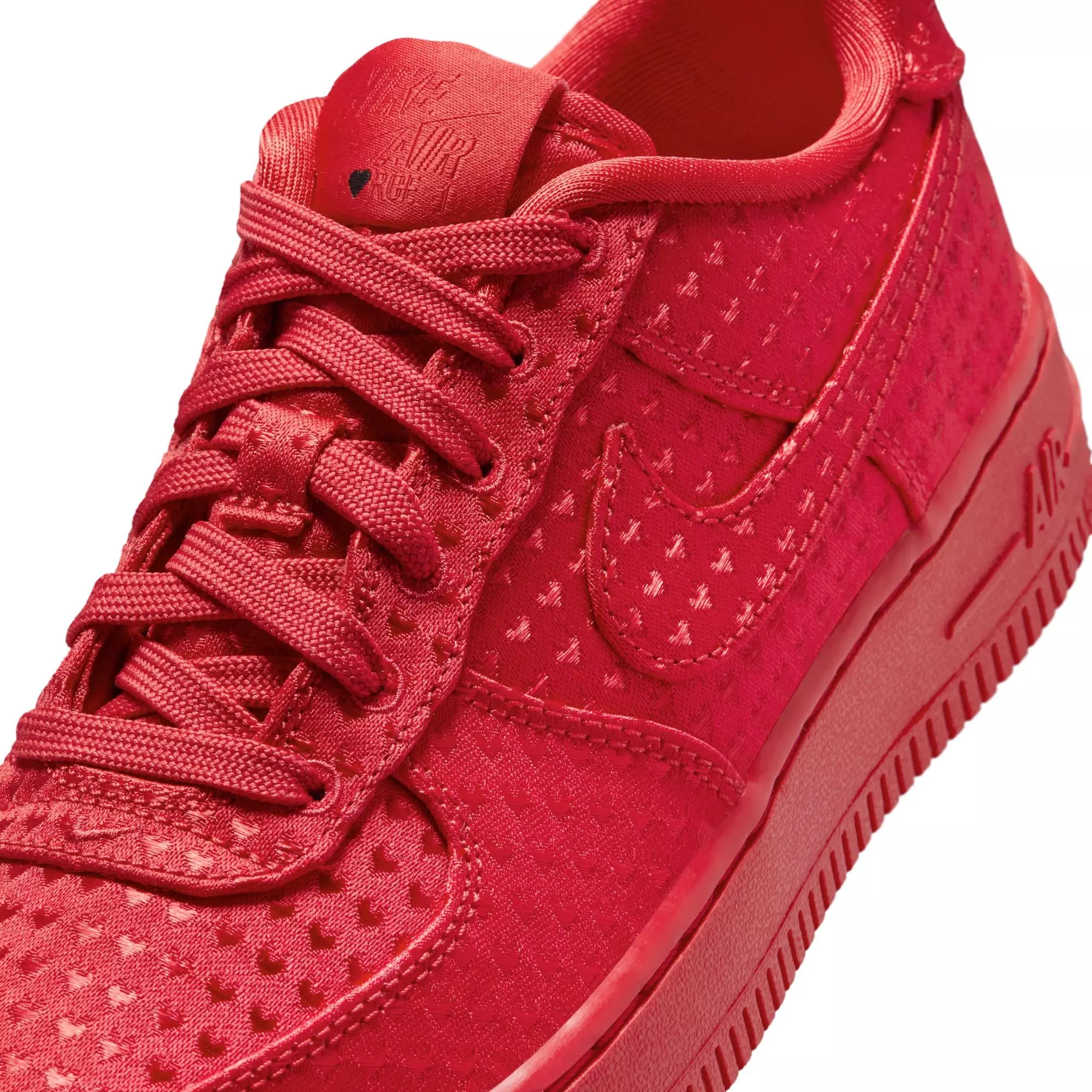 Nike Air Force 1 "Valentine&rsquo;s Day" Grade School Kids' Shoe - UNIVERSITY RED/BLACK