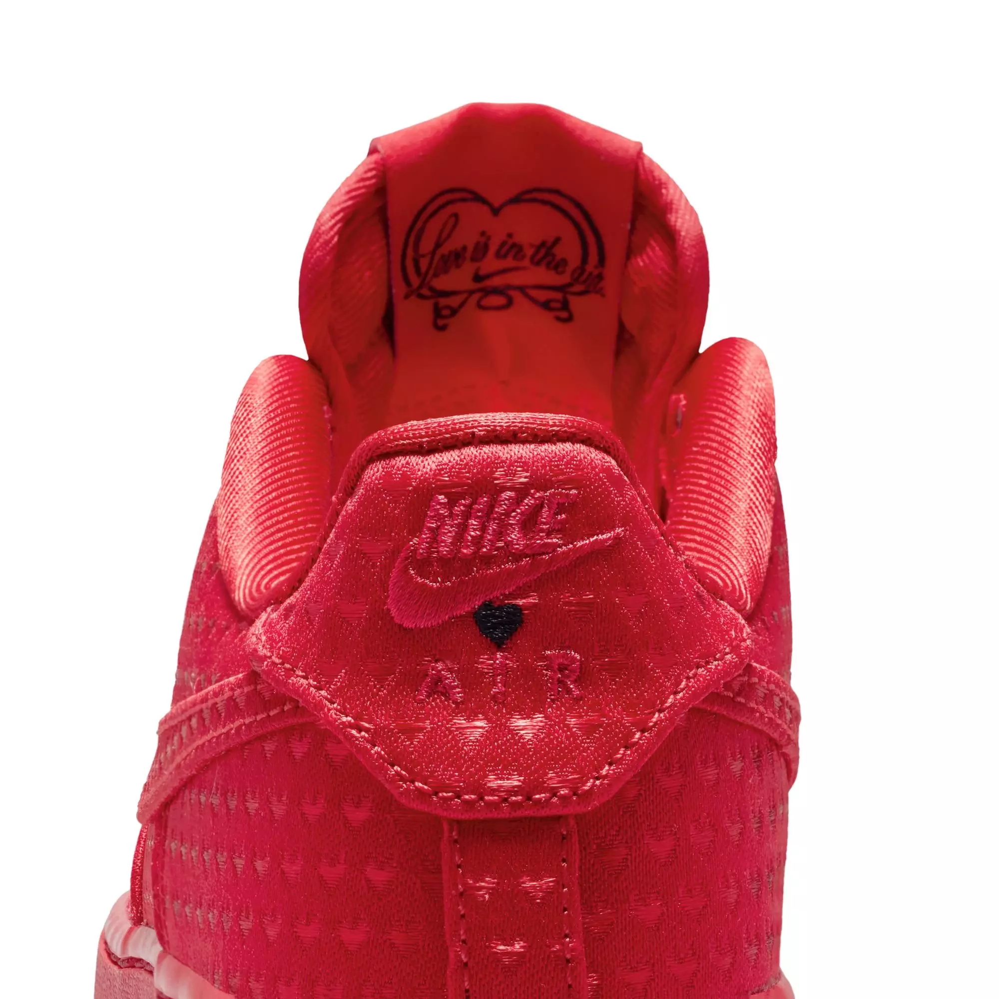 Nike Air Force 1 "Valentine&rsquo;s Day" Grade School Kids' Shoe - UNIVERSITY RED/BLACK