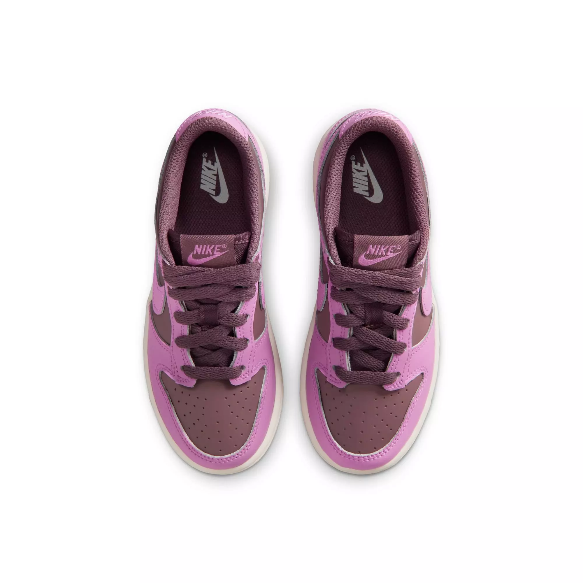 Nike Dunk Low "Tattoo/Lt Magenta/Pale Ivory" Preschool Girls' Shoe - BROWN/PINK