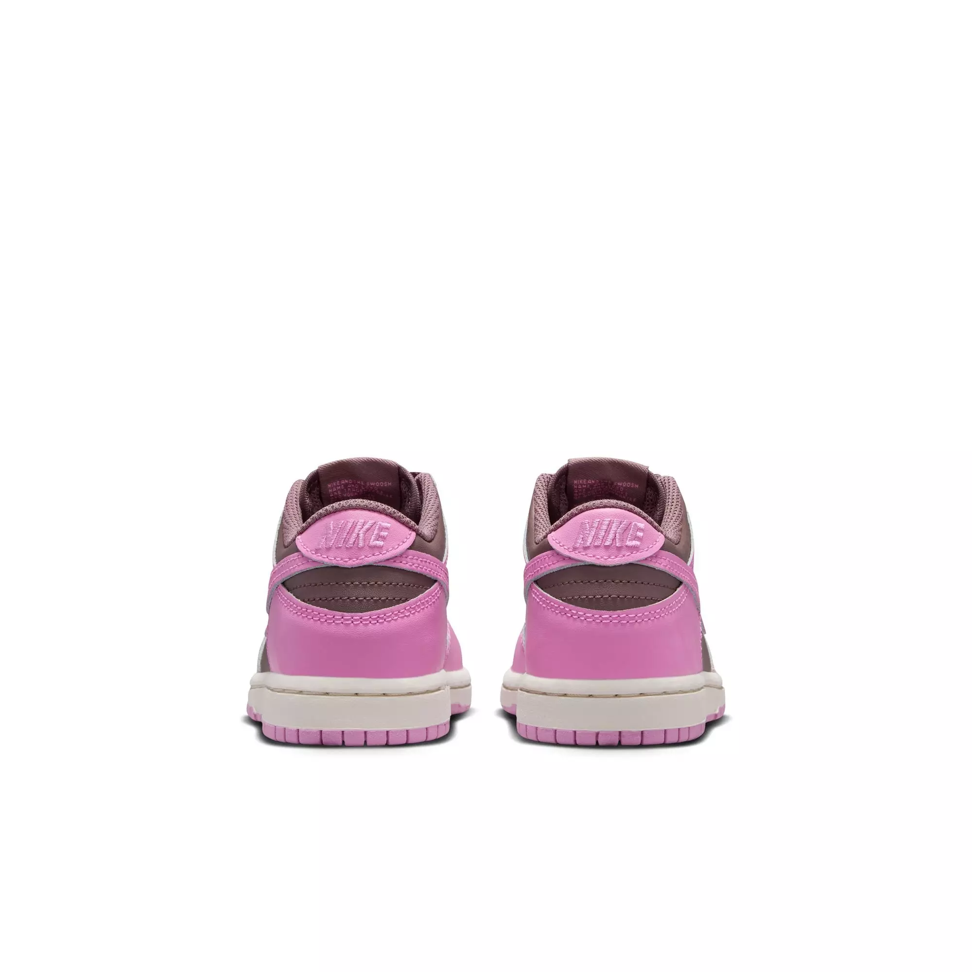Nike Dunk Low "Tattoo/Lt Magenta/Pale Ivory" Preschool Girls' Shoe - BROWN/PINK