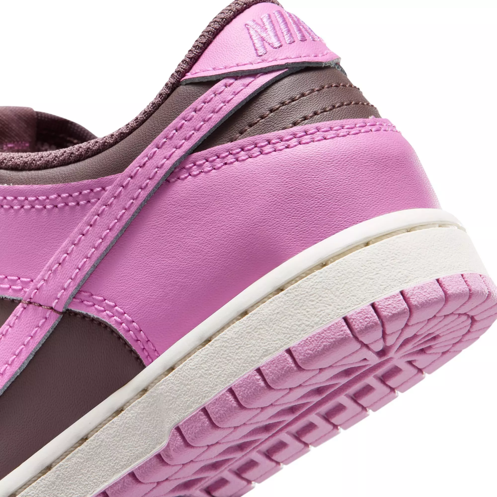 Nike Dunk Low "Tattoo/Lt Magenta/Pale Ivory" Preschool Girls' Shoe - BROWN/PINK