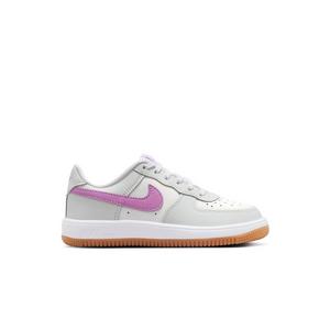 Nike Air Force 1 Low "White/Lt Magenta/Off-White" Preschool Girls' Shoe