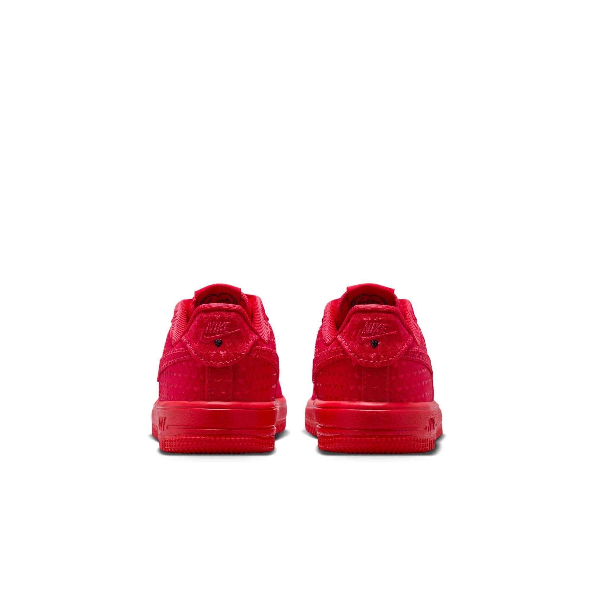 Nike Air Force 1 "Valentine&rsquo;s Day" Preschool Kids' Shoe - UNIVERSITY RED/BLACK Thumbnail View 9