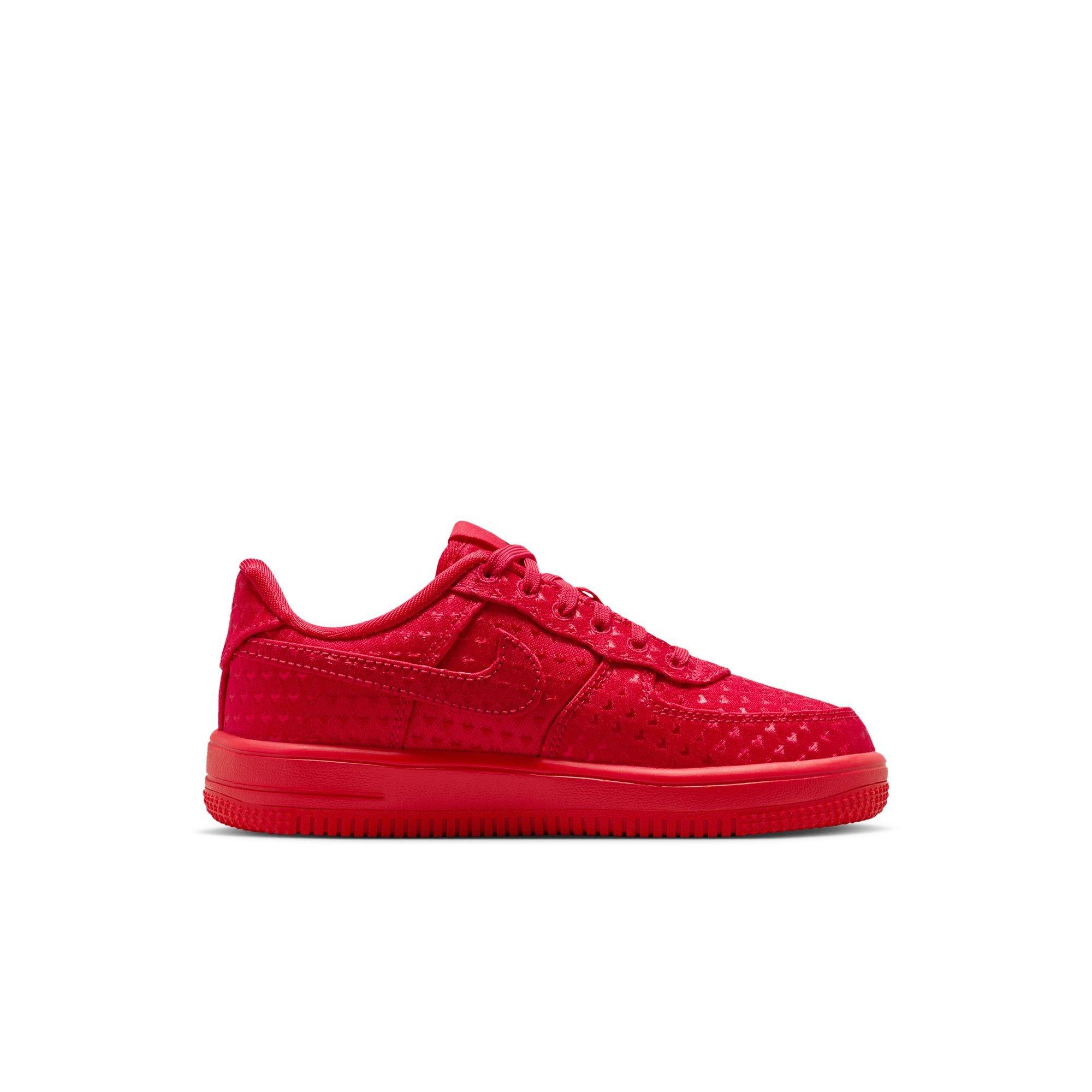 Nike Air Force 1 "Valentine&rsquo;s Day" Preschool Kids' Shoe - UNIVERSITY RED/BLACK Thumbnail View 3