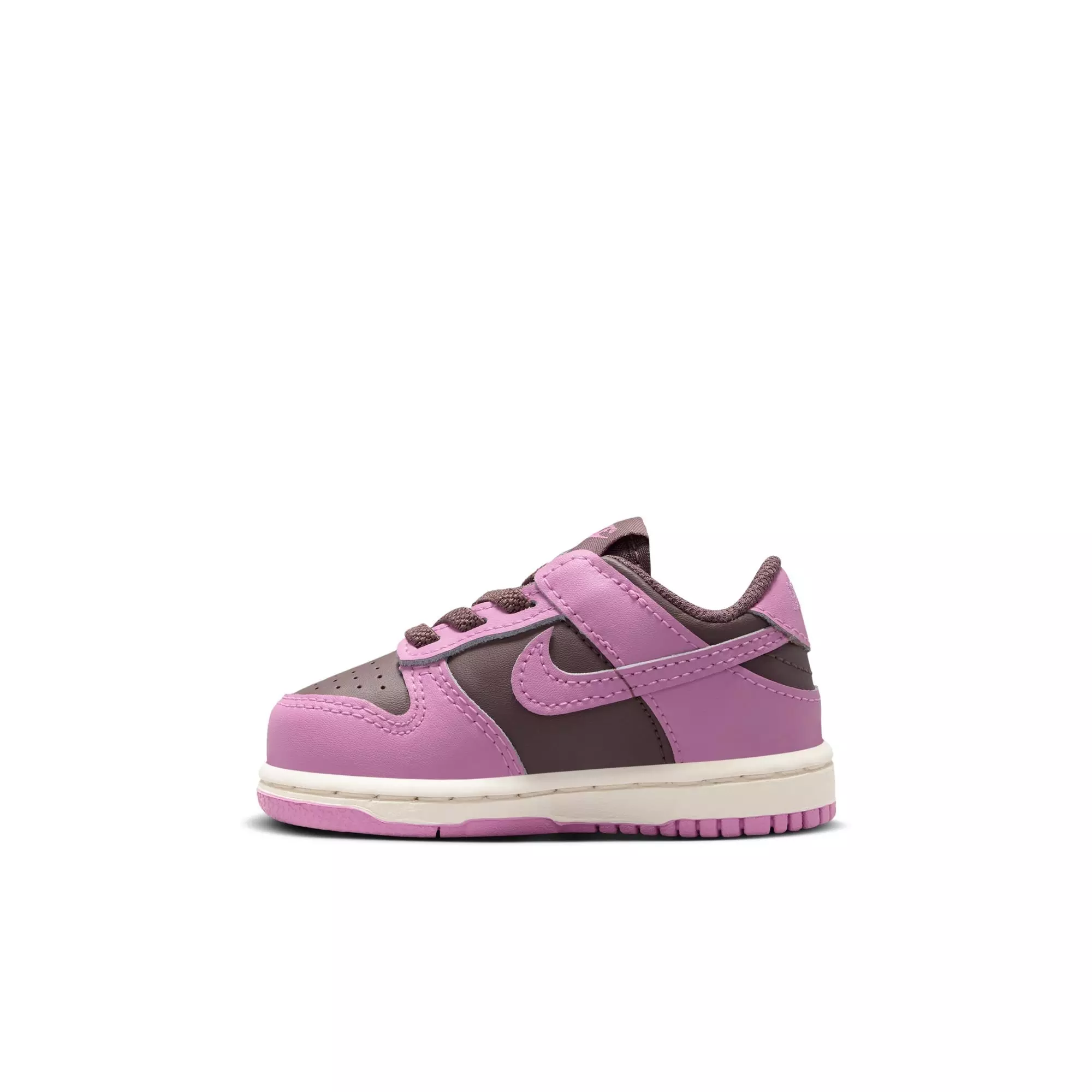 Nike Dunk Low "Tattoo/Lt Magenta/Pale Ivory" Toddler Girls' Shoe - BROWN/PINK