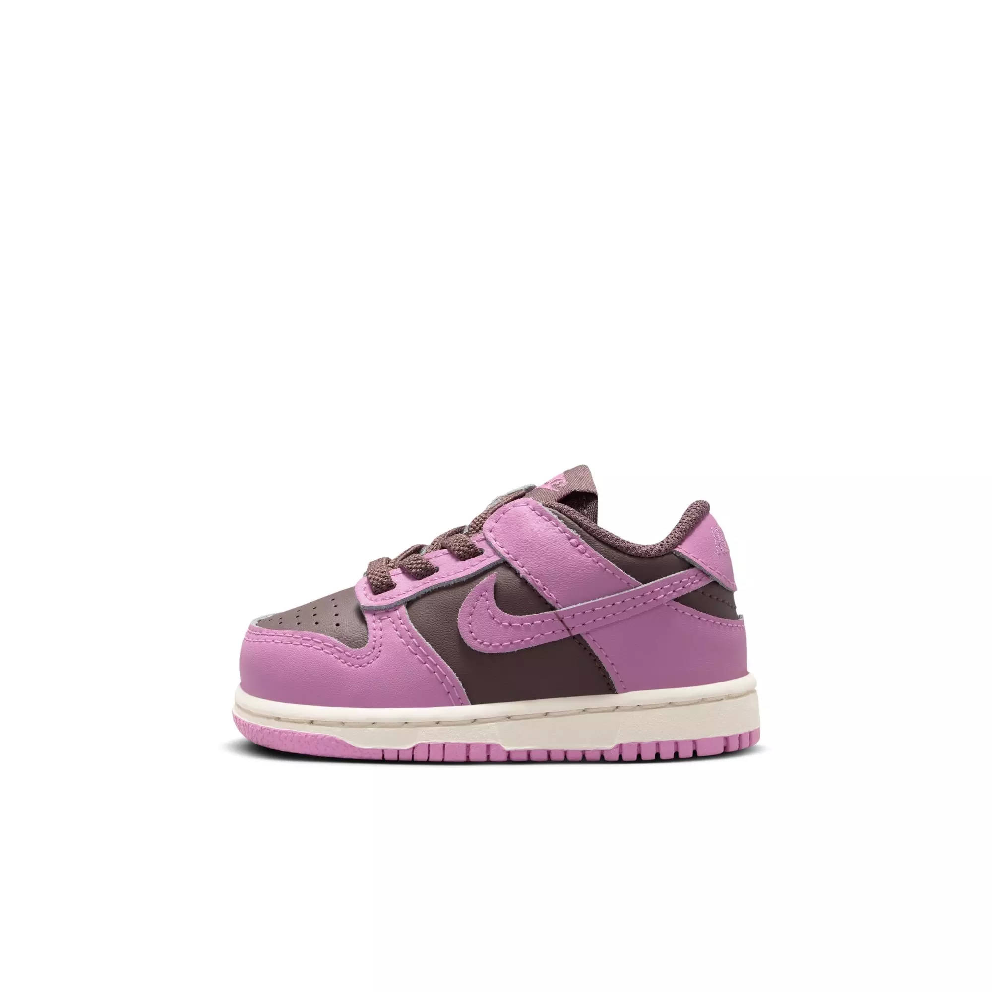 Nike Dunk Low "Tattoo/Lt Magenta/Pale Ivory" Toddler Girls' Shoe - BROWN/PINK